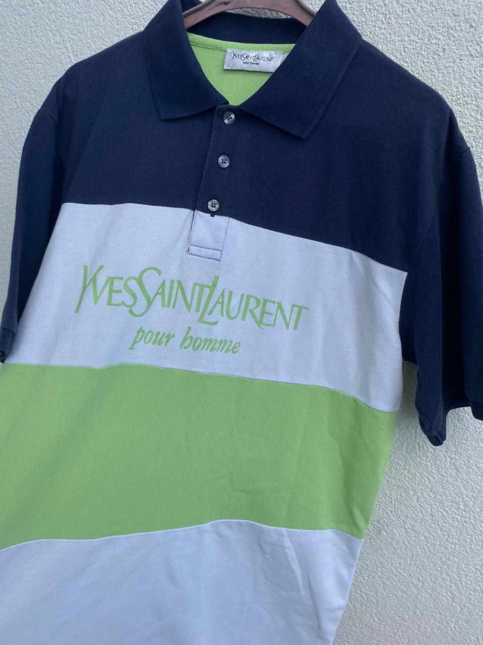 Yves Saint Laurent YSL Polo Spell Out Yves Saint Laurent polo Size US L / EU 52-54 / 3 - 7 Thumbnail