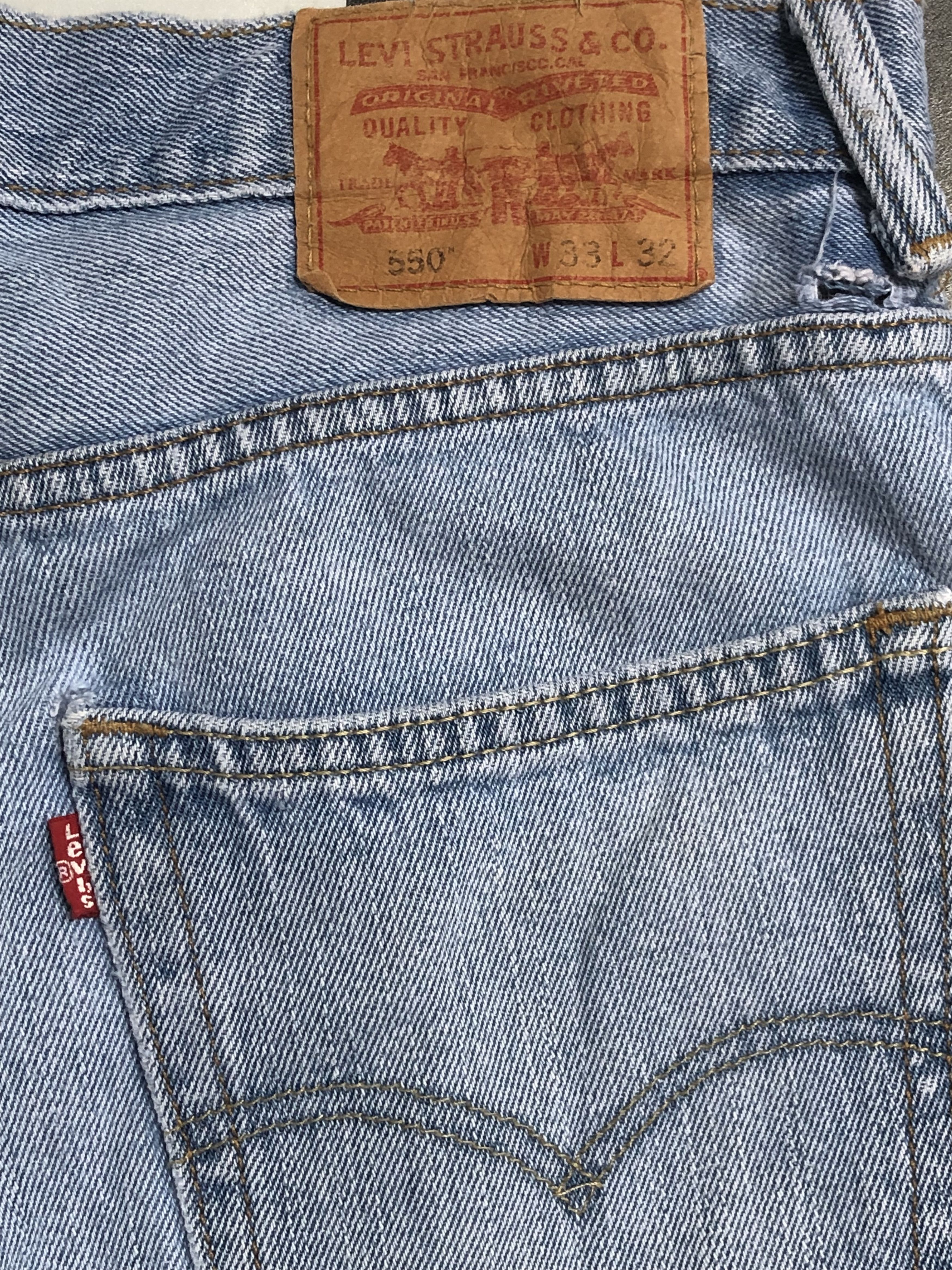 Levi's Vintage Levis 550 Light Blue Jeans L27 Size US 34 / EU 50 - 7 Thumbnail