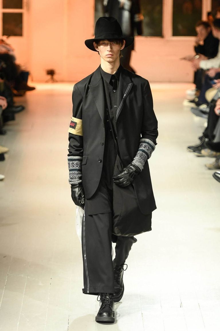 Yohji 20AW Left And Right Check Pants