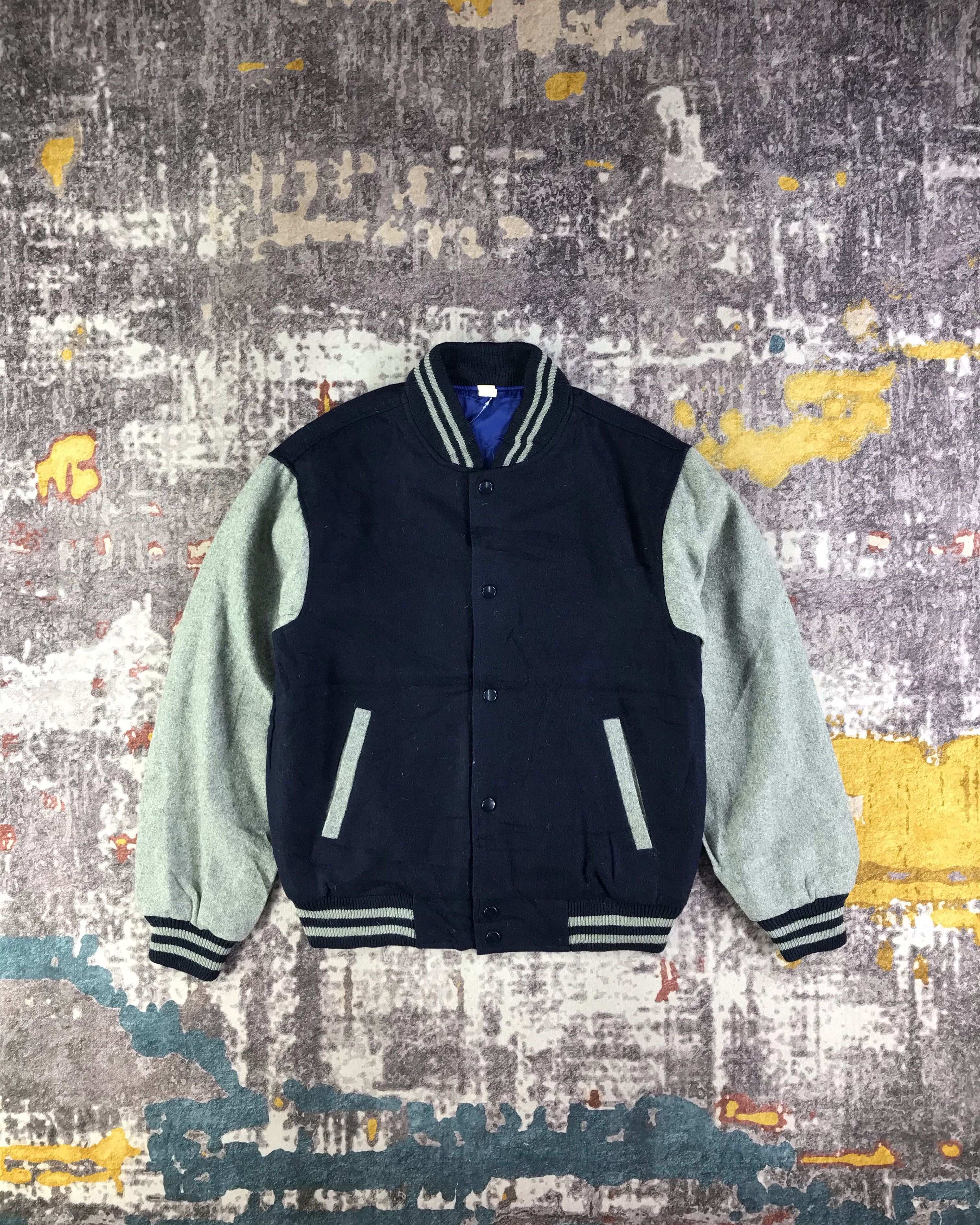 Vintage Wool Varsity Jacket-M433