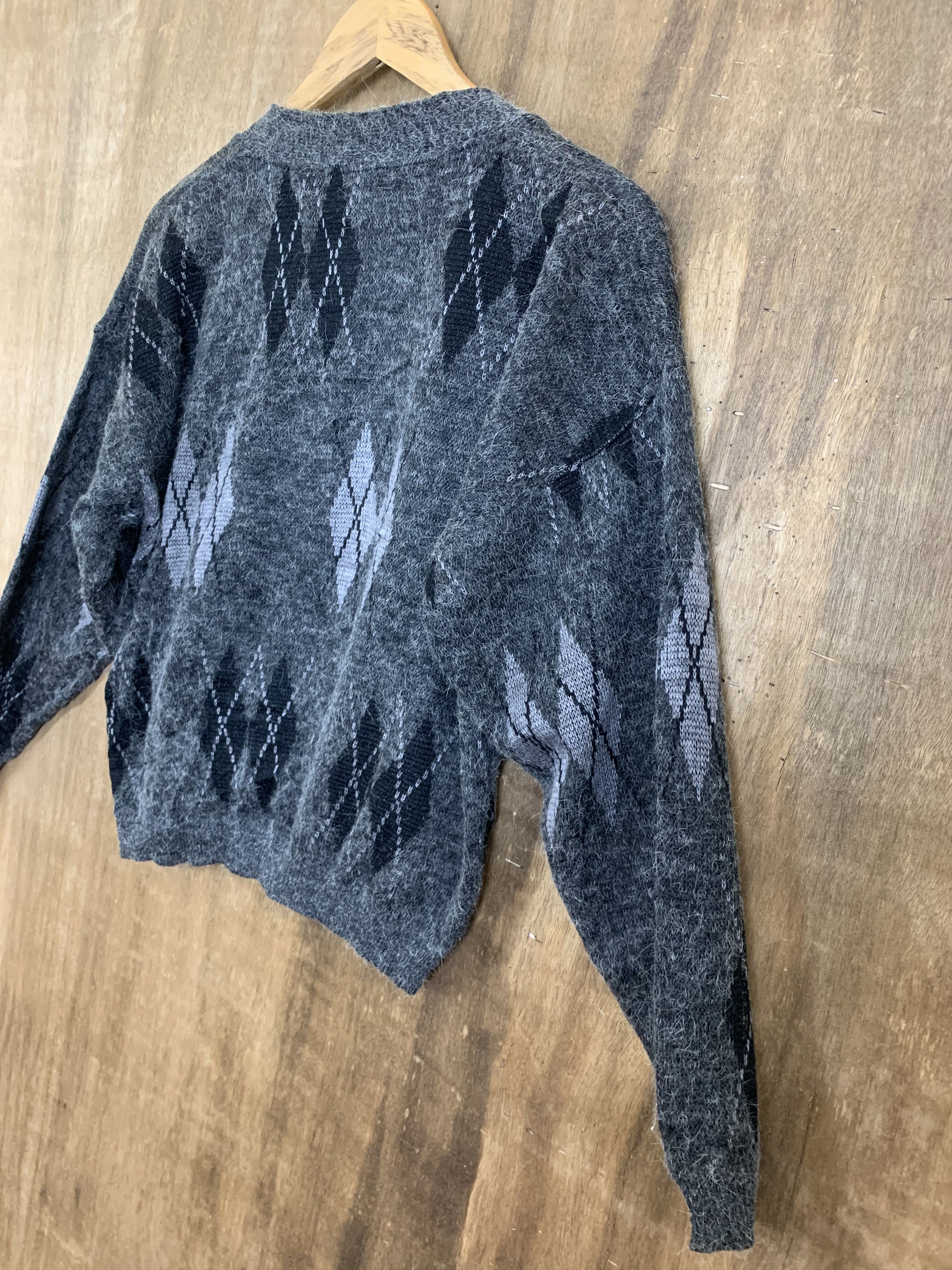 Japanese Brand Cardigan Mohair Grey Japanese Branded Streetwear Size US M / EU 48-50 / 2 - 10 Thumbnail