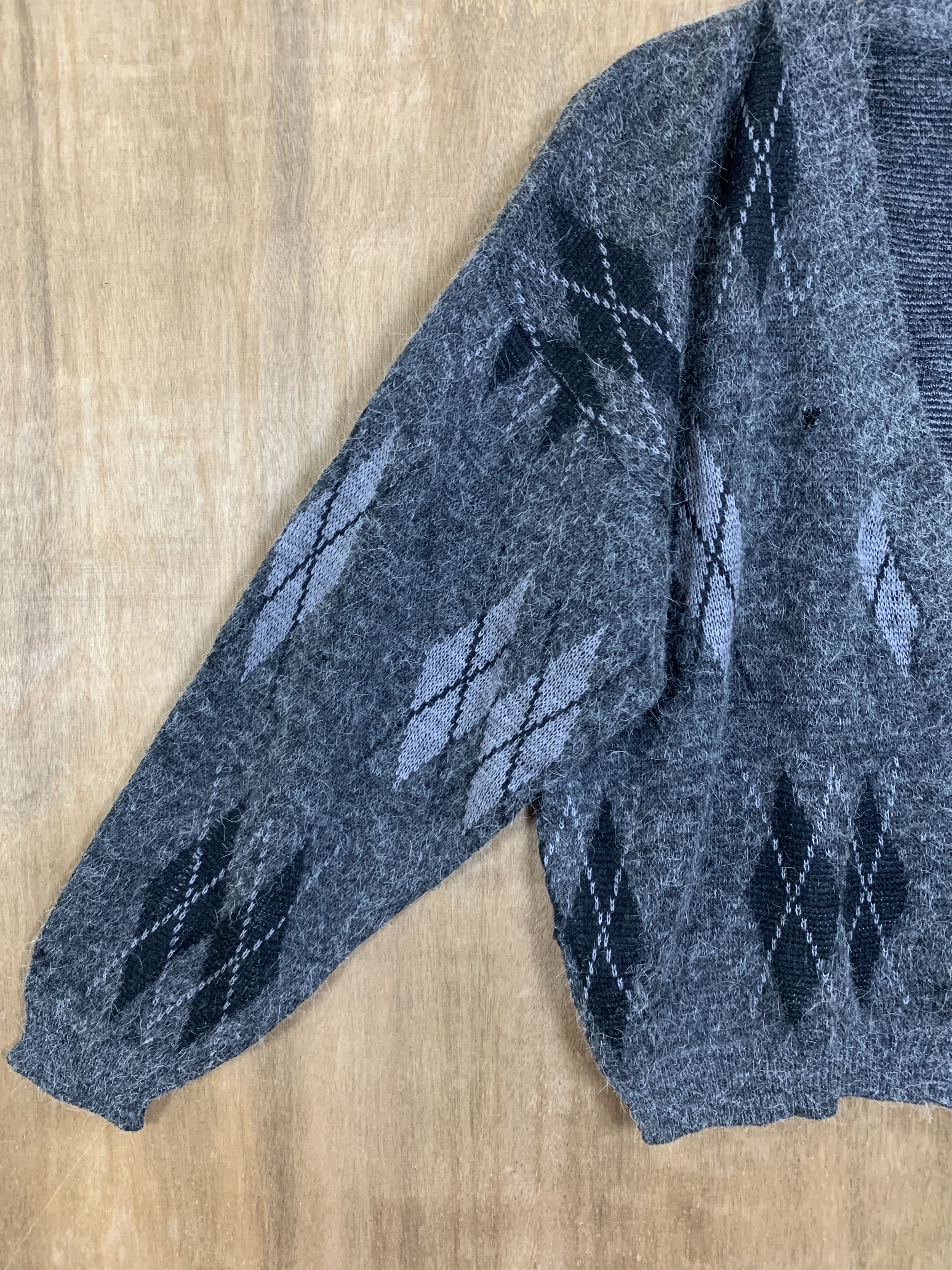 Japanese Brand Cardigan Mohair Grey Japanese Branded Streetwear Size US M / EU 48-50 / 2 - 5 Thumbnail