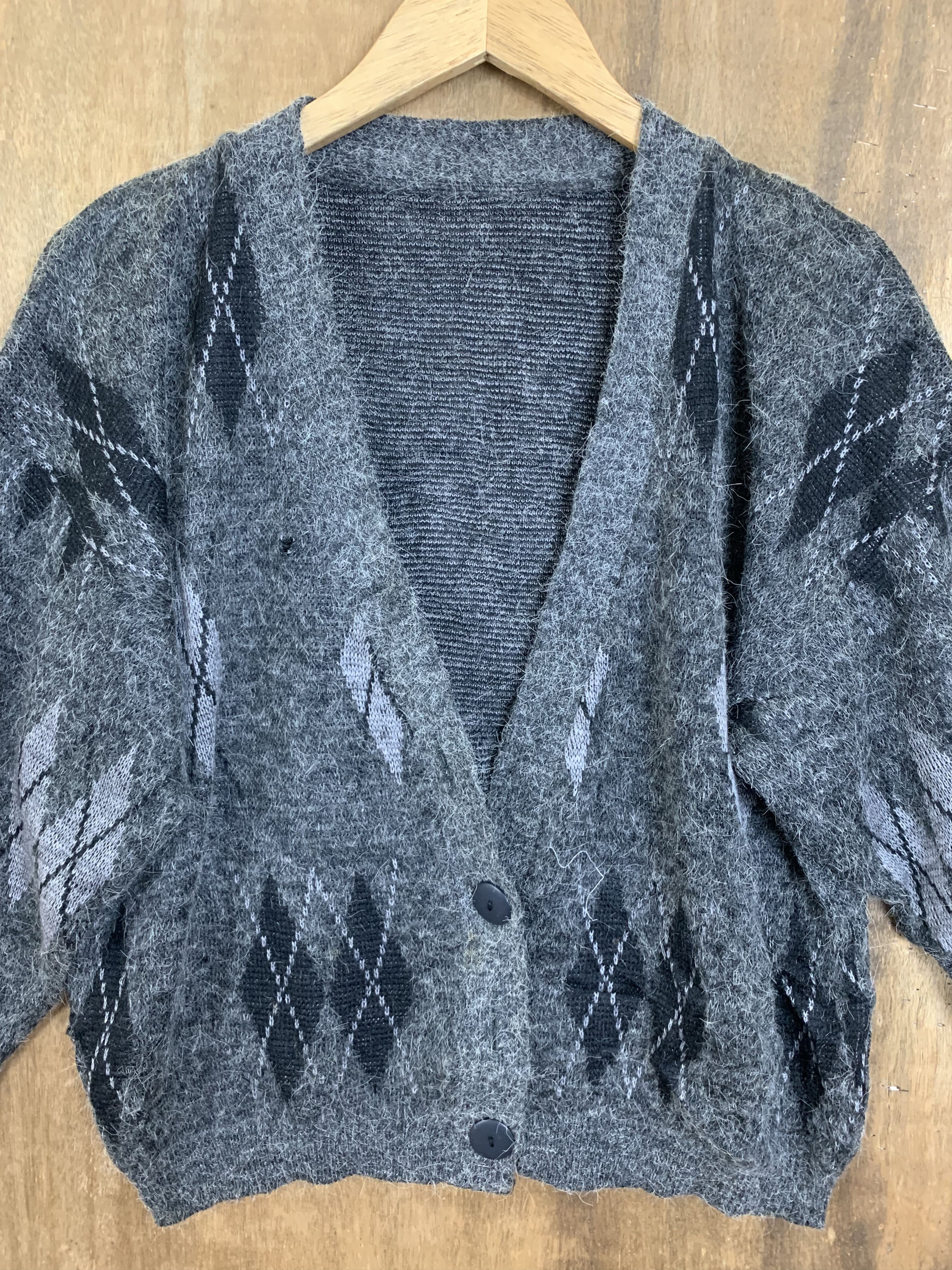 Japanese Brand Cardigan Mohair Grey Japanese Branded Streetwear Size US M / EU 48-50 / 2 - 3 Thumbnail