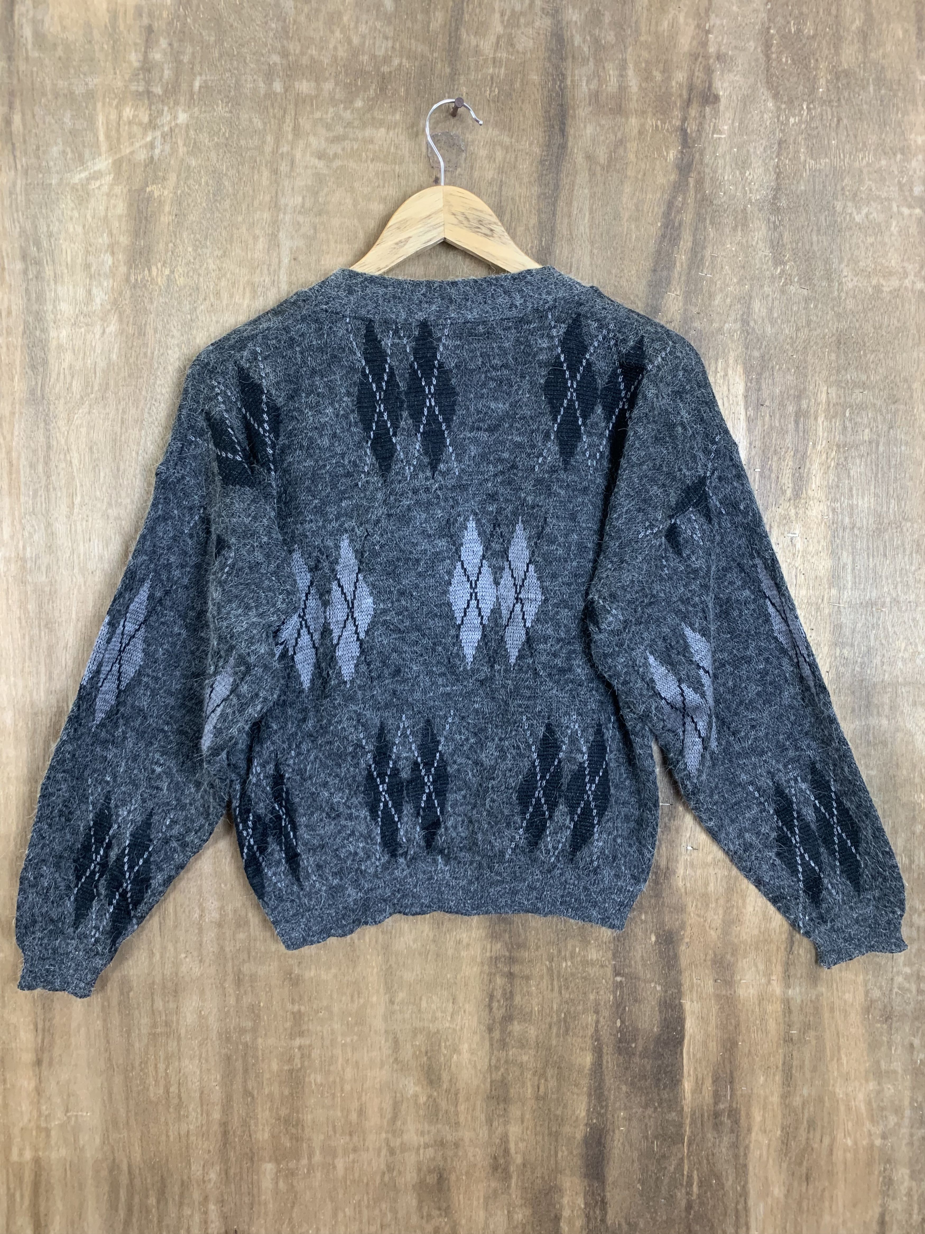 Japanese Brand Cardigan Mohair Grey Japanese Branded Streetwear Size US M / EU 48-50 / 2 - 2 Thumbnail