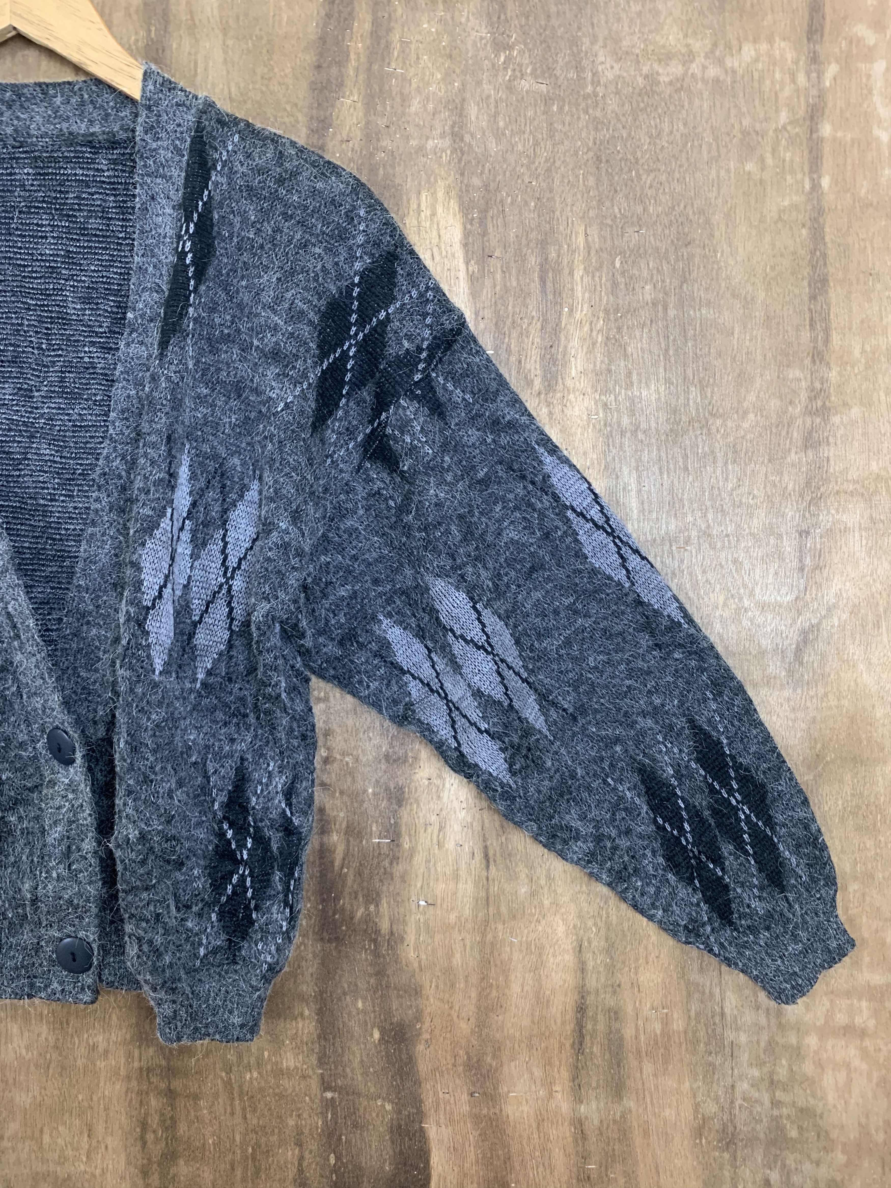 Japanese Brand Cardigan Mohair Grey Japanese Branded Streetwear Size US M / EU 48-50 / 2 - 6 Thumbnail
