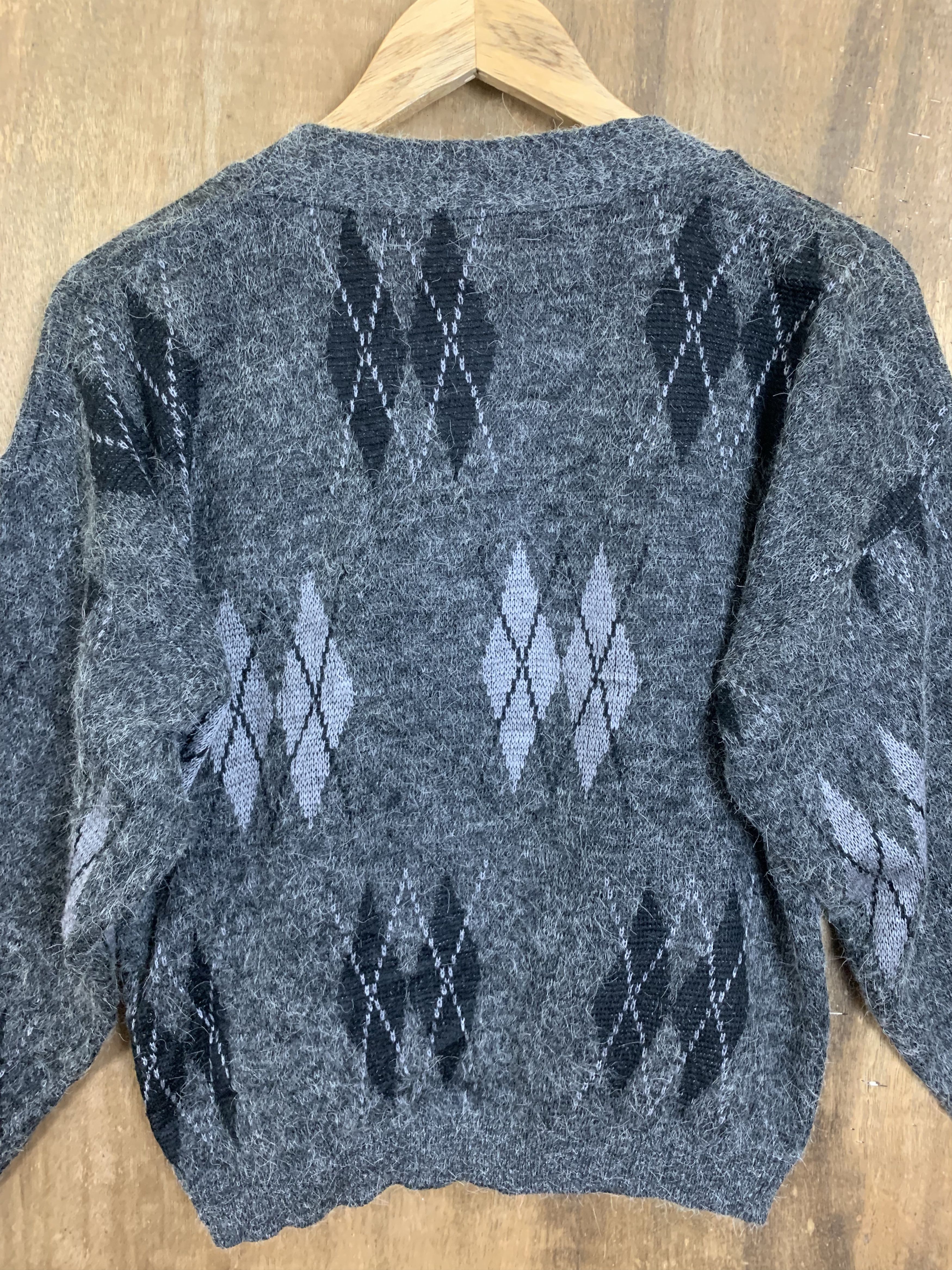 Japanese Brand Cardigan Mohair Grey Japanese Branded Streetwear Size US M / EU 48-50 / 2 - 7 Thumbnail