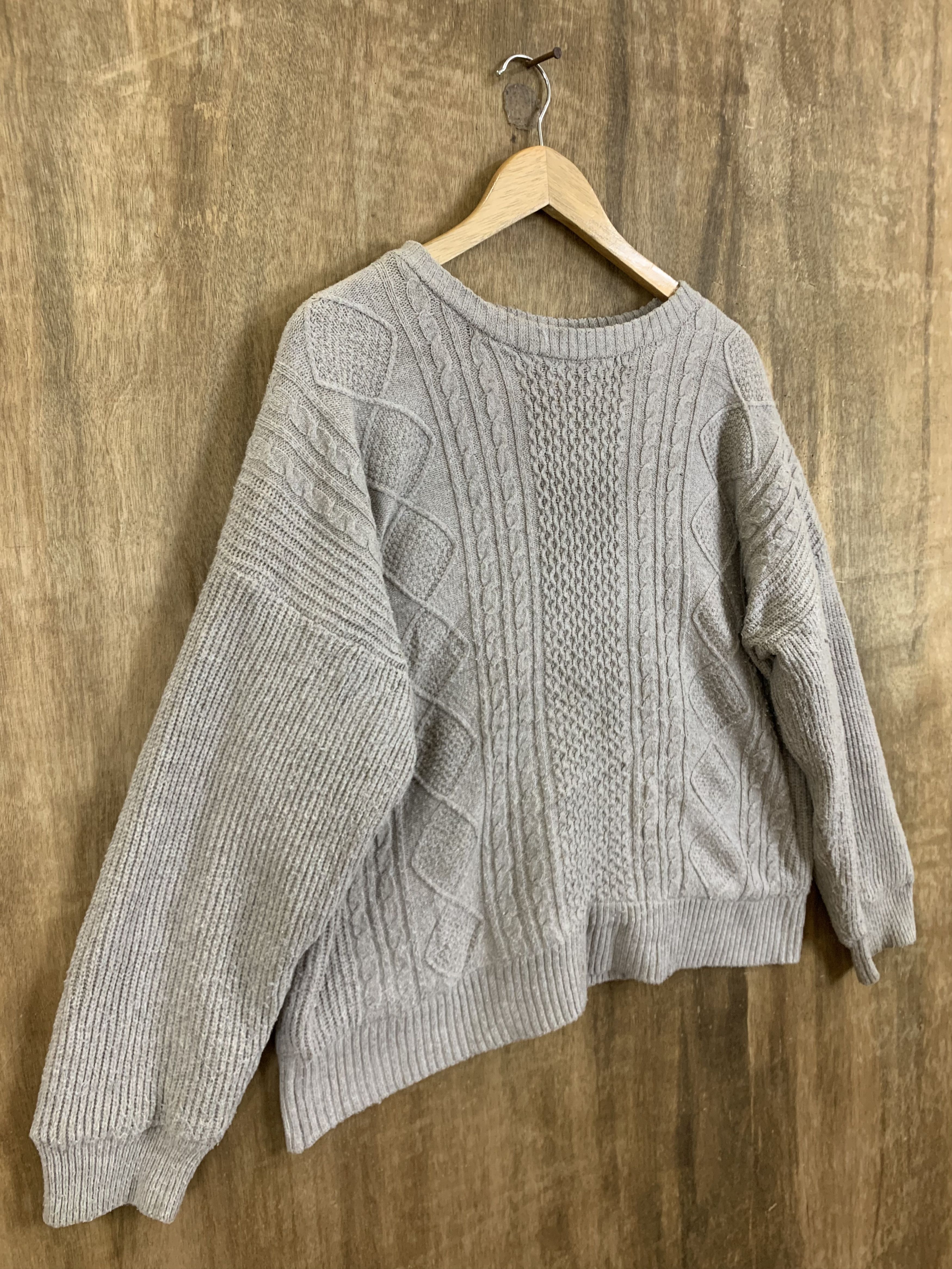 Aran Isles Knitwear Uramoco Knitwear Warm & Soft Touch Grey Vintage Womenswear Size XL / US 12-14 / IT 48-50 - 5 Thumbnail