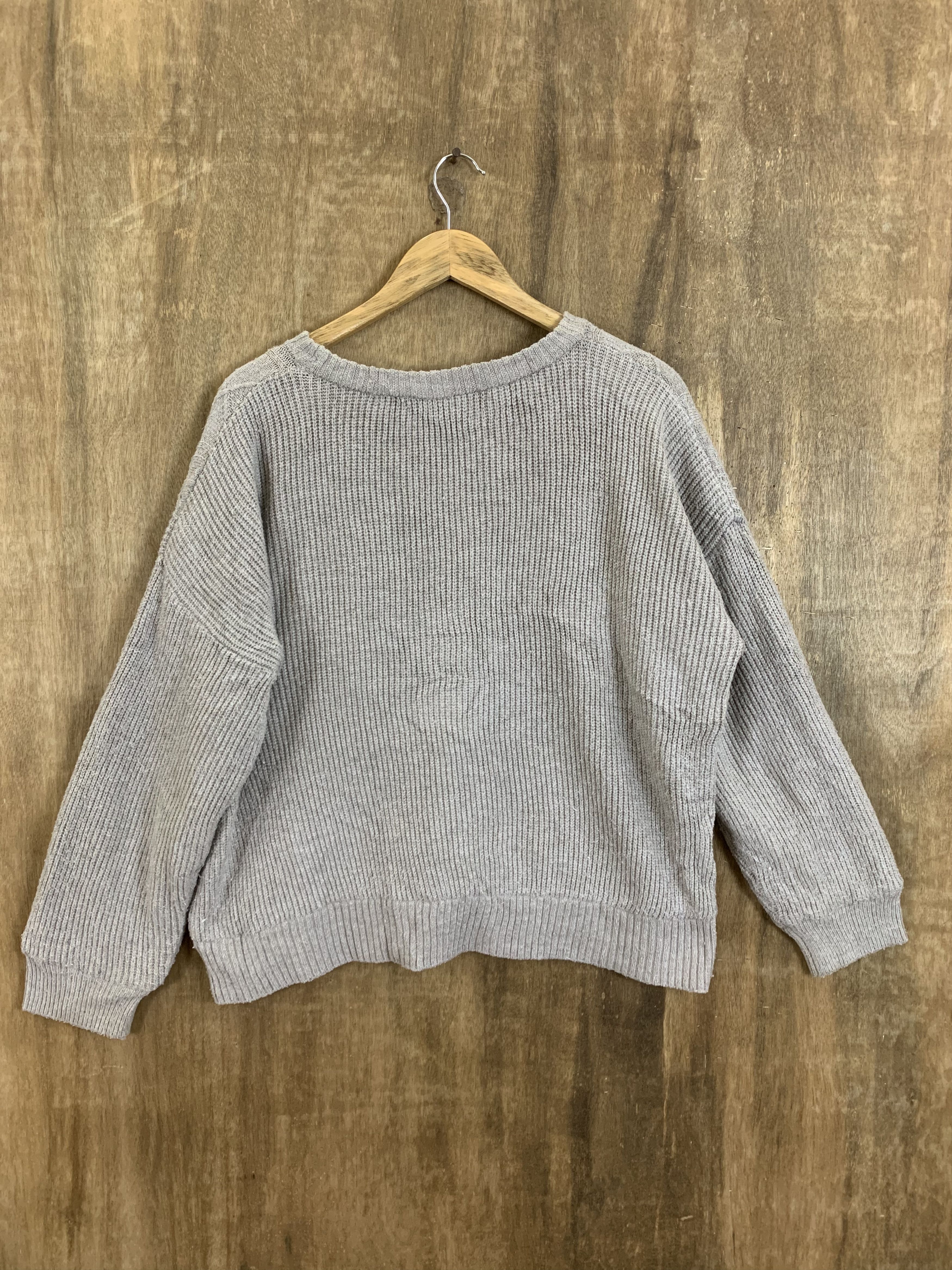 Aran Isles Knitwear Uramoco Knitwear Warm & Soft Touch Grey Vintage Womenswear Size XL / US 12-14 / IT 48-50 - 2 Thumbnail