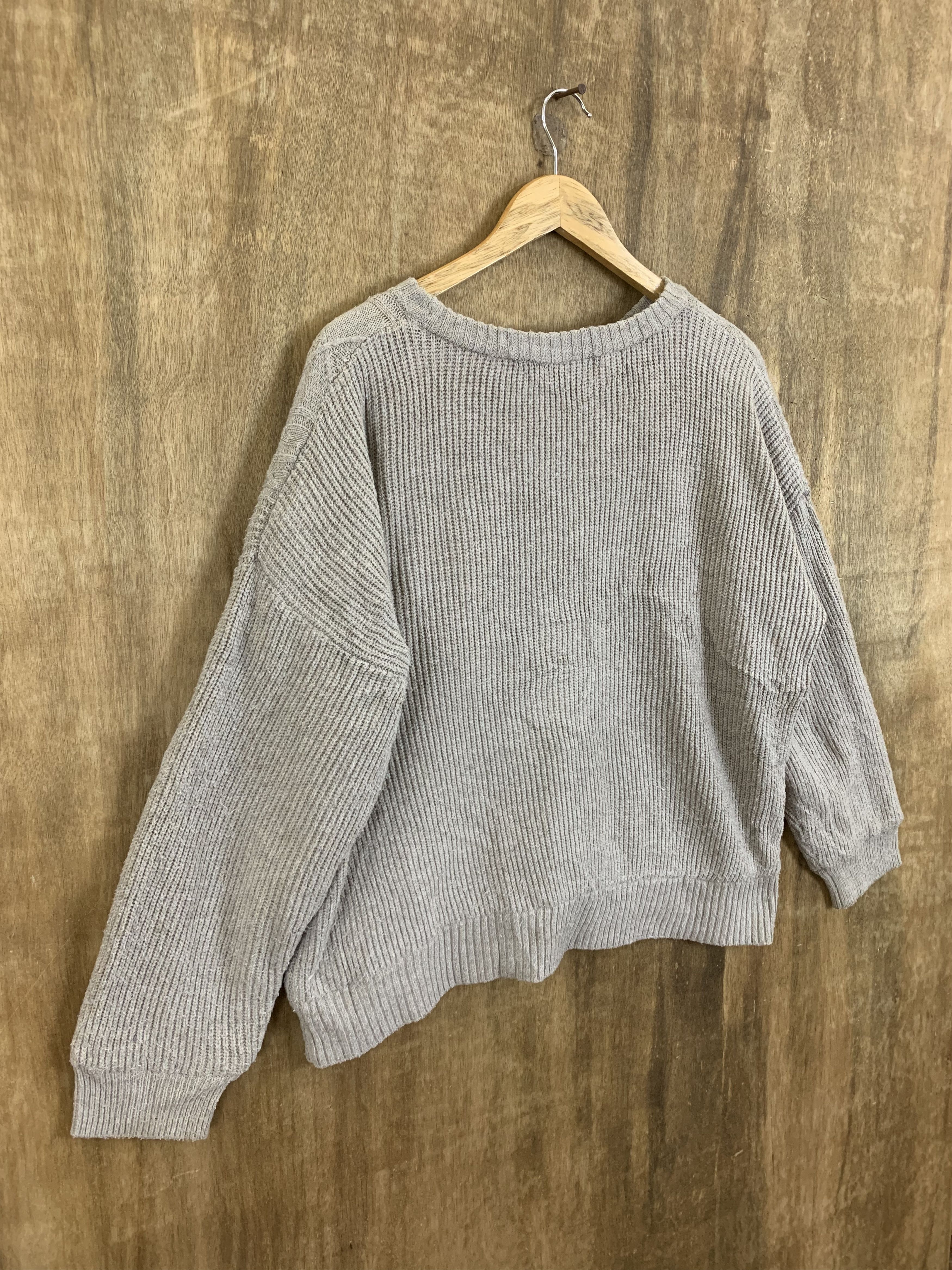 Aran Isles Knitwear Uramoco Knitwear Warm & Soft Touch Grey Vintage Womenswear Size XL / US 12-14 / IT 48-50 - 9 Thumbnail