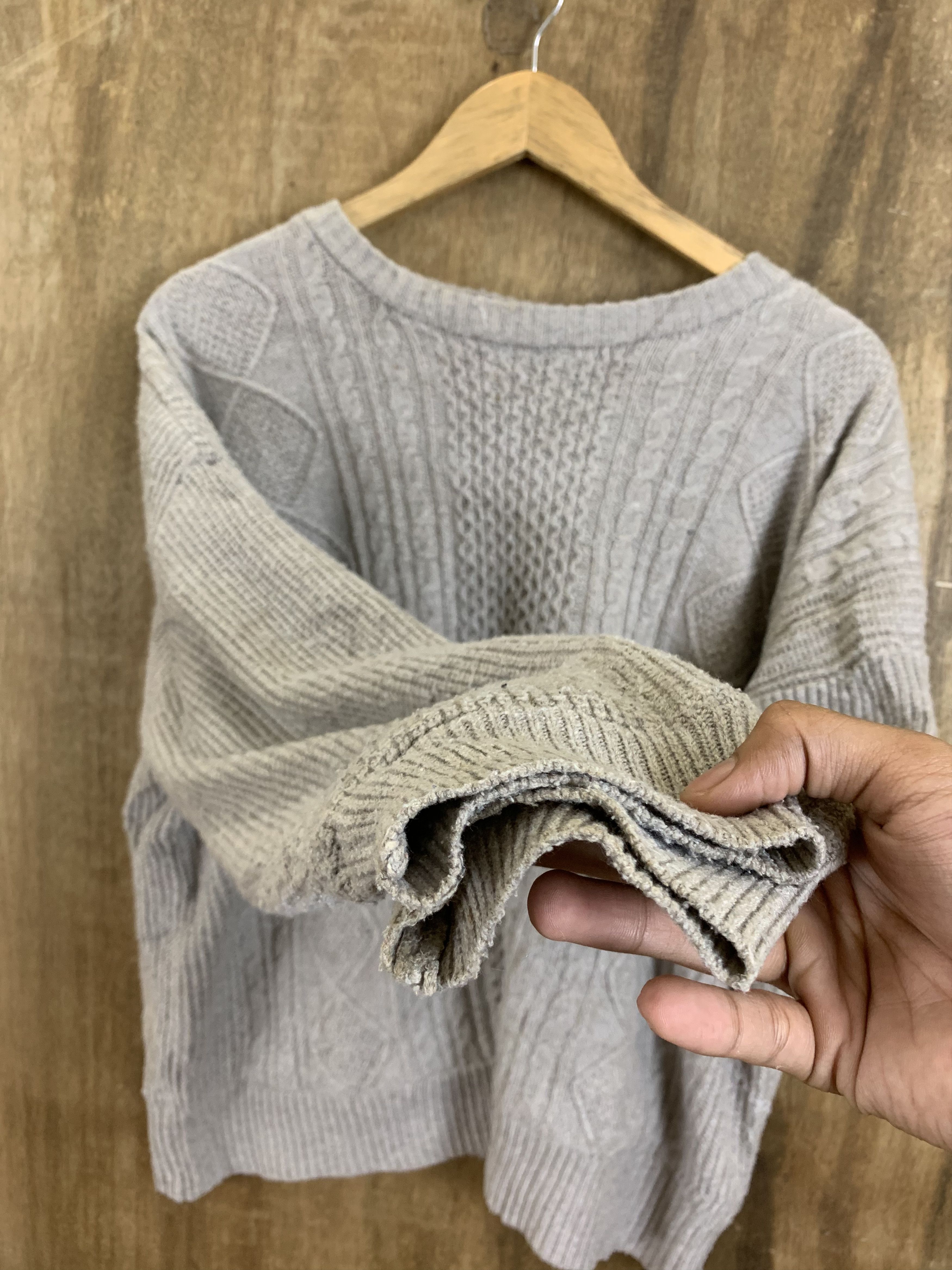Aran Isles Knitwear Uramoco Knitwear Warm & Soft Touch Grey Vintage Womenswear Size XL / US 12-14 / IT 48-50 - 10 Thumbnail
