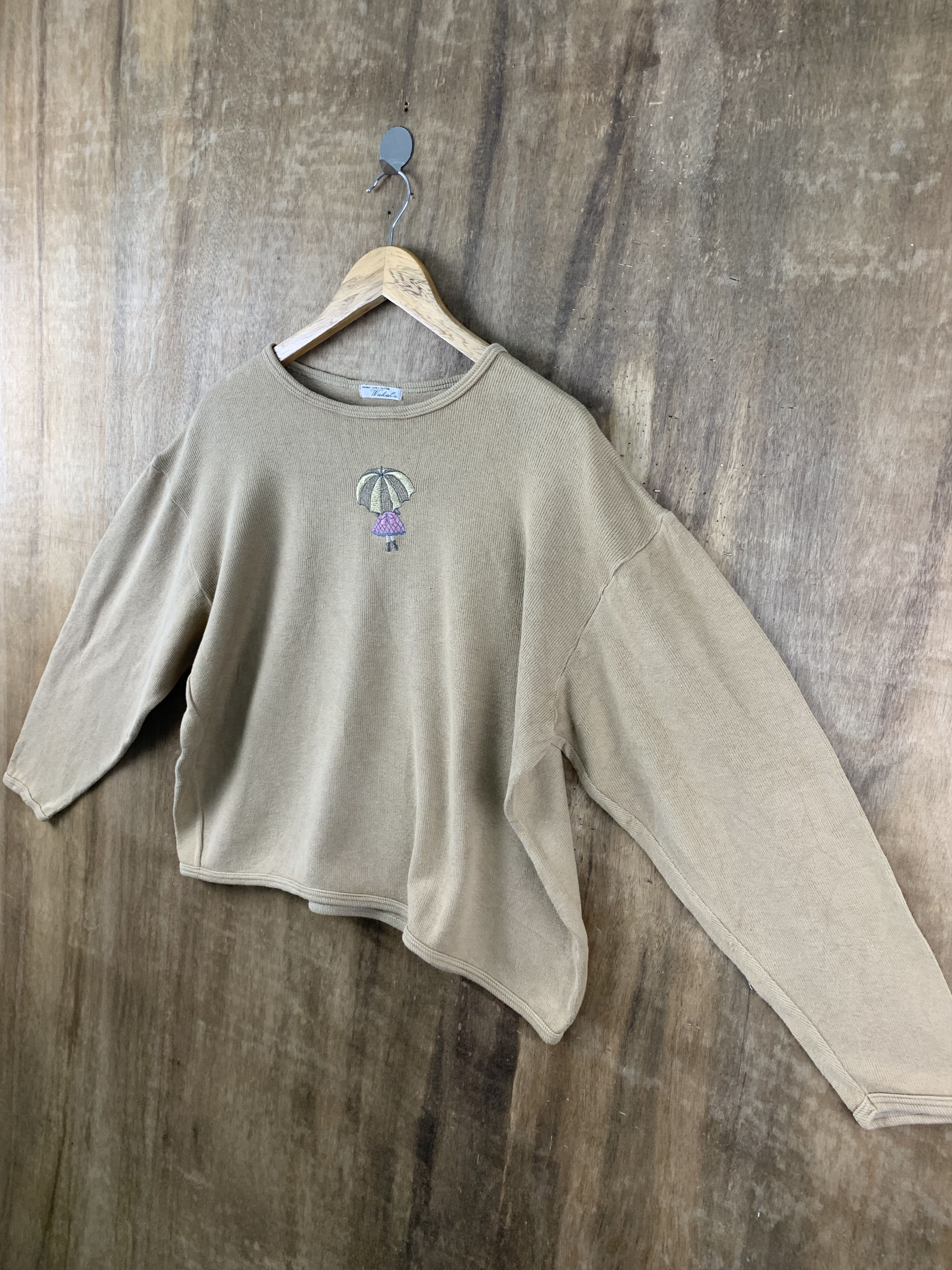 Japanese Brand Sweatshirts Brown Vintage Japanese Branded Streetwear Size US M / EU 48-50 / 2 - 8 Thumbnail