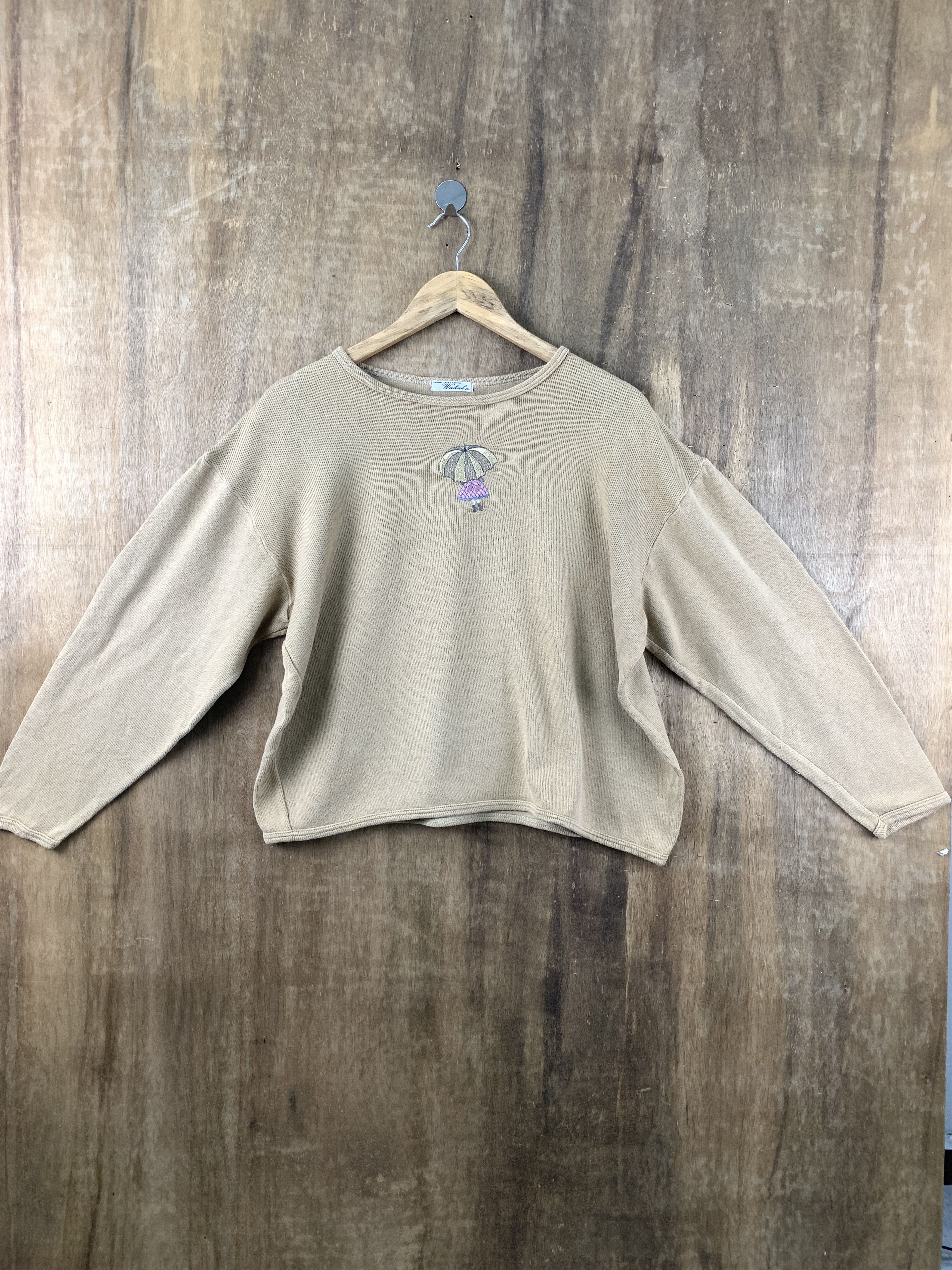 Japanese Brand Sweatshirts Brown Vintage Japanese Branded Streetwear Size US M / EU 48-50 / 2 - 2 Thumbnail