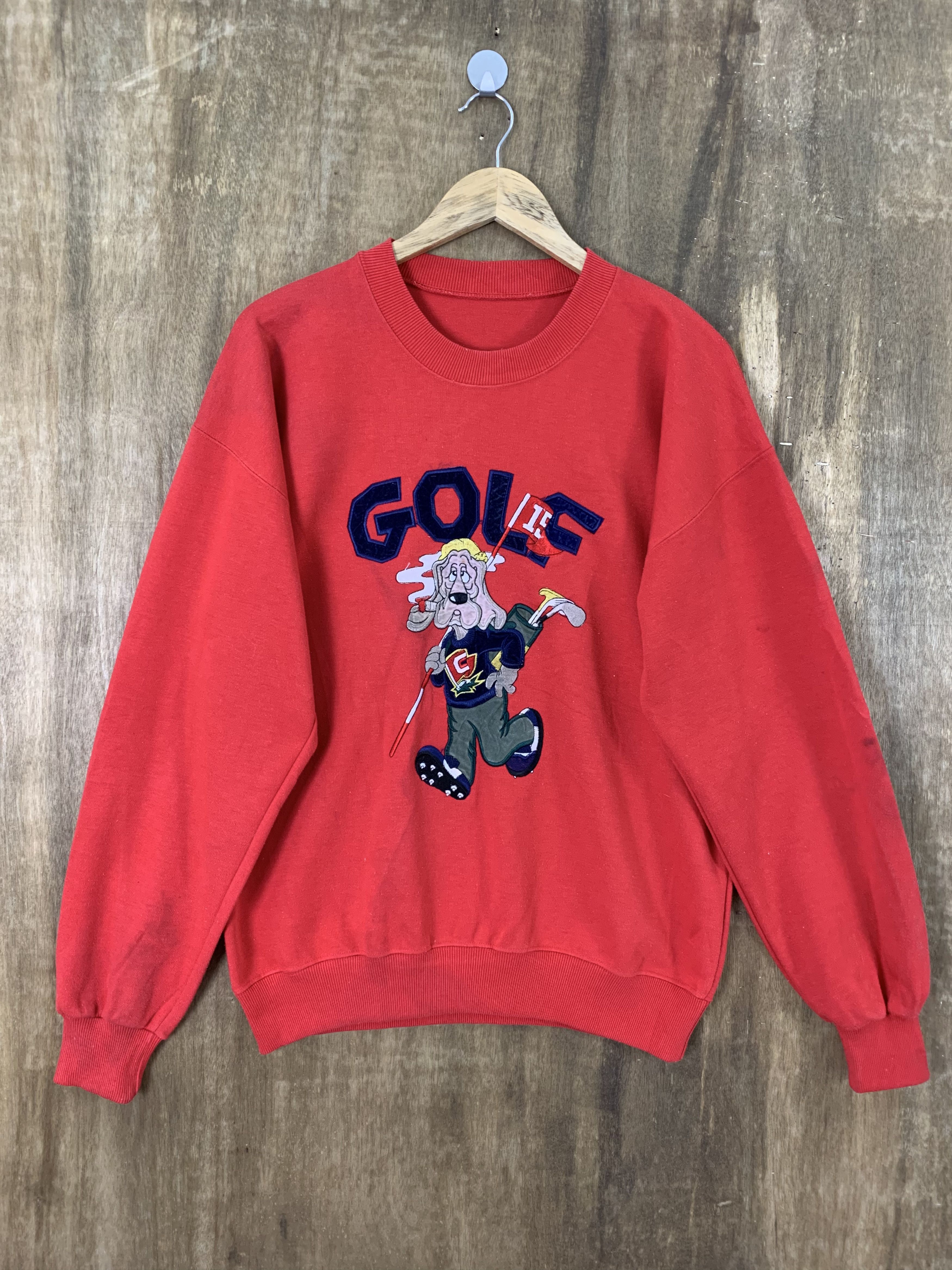 Cartoon Network Sweatshirts Golf Big Logo Red Vintage Streetwear Size US M / EU 48-50 / 2 - 1 Thumbnail