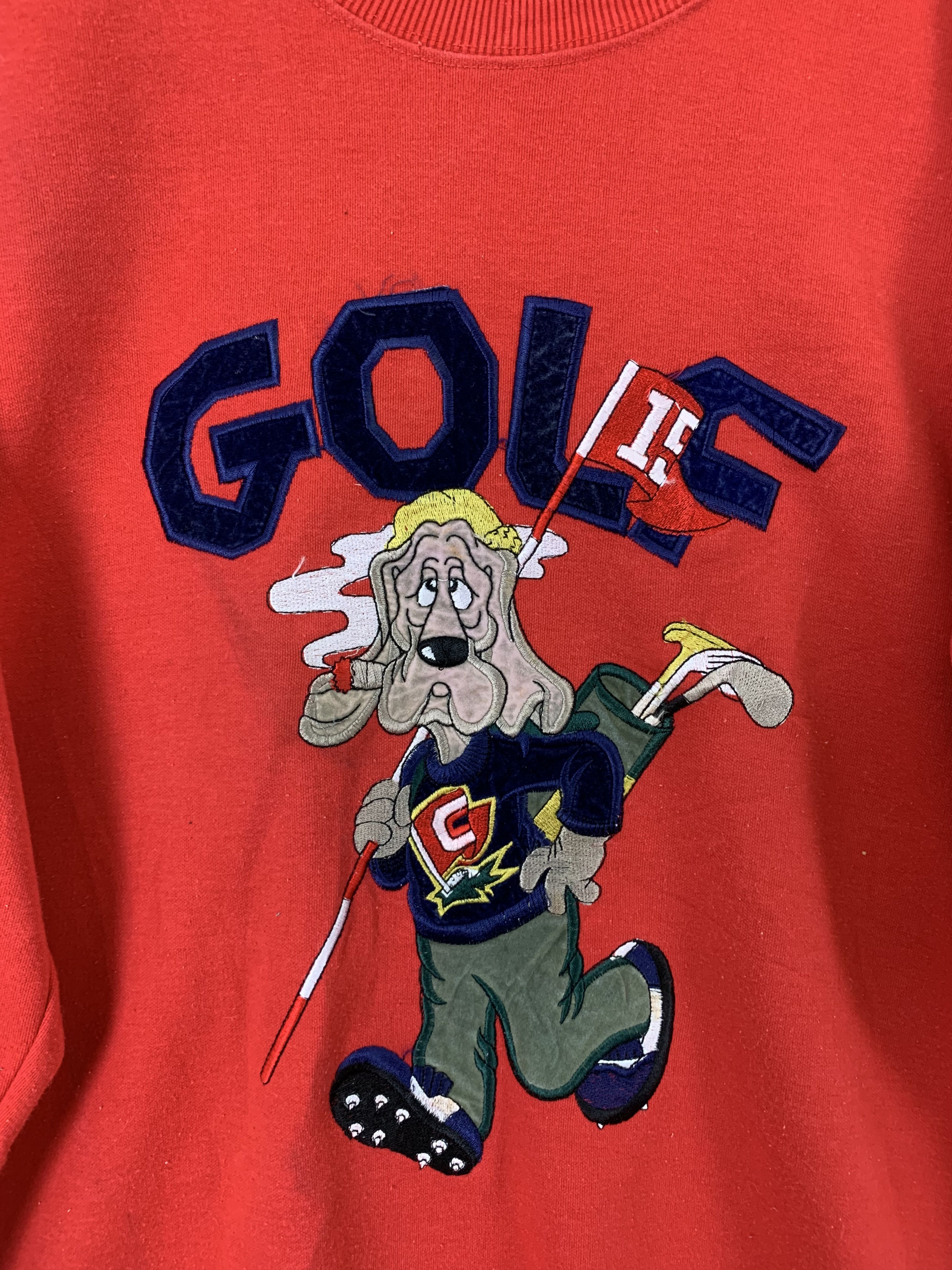 Cartoon Network Sweatshirts Golf Big Logo Red Vintage Streetwear Size US M / EU 48-50 / 2 - 3 Thumbnail
