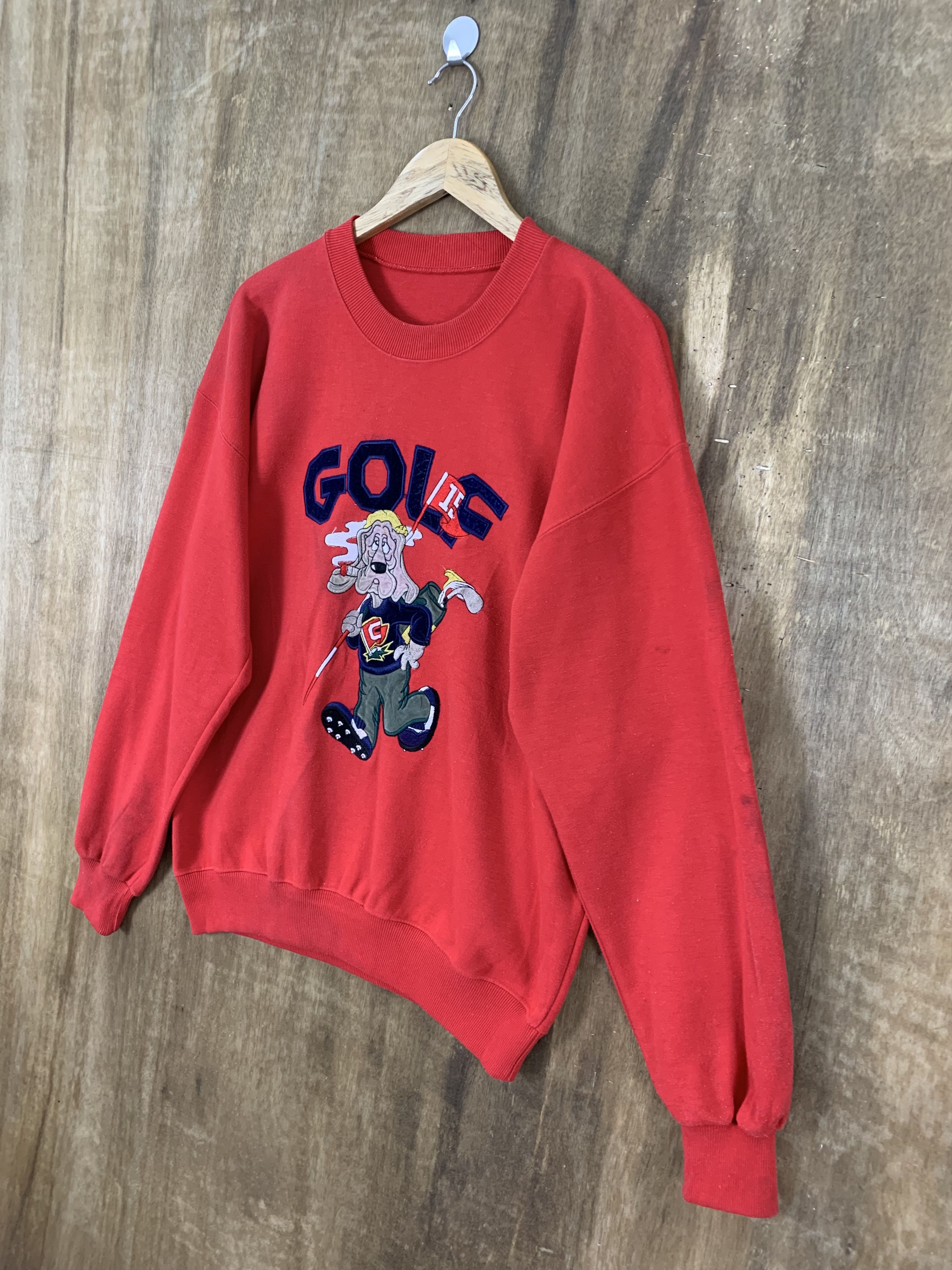 Cartoon Network Sweatshirts Golf Big Logo Red Vintage Streetwear Size US M / EU 48-50 / 2 - 2 Thumbnail