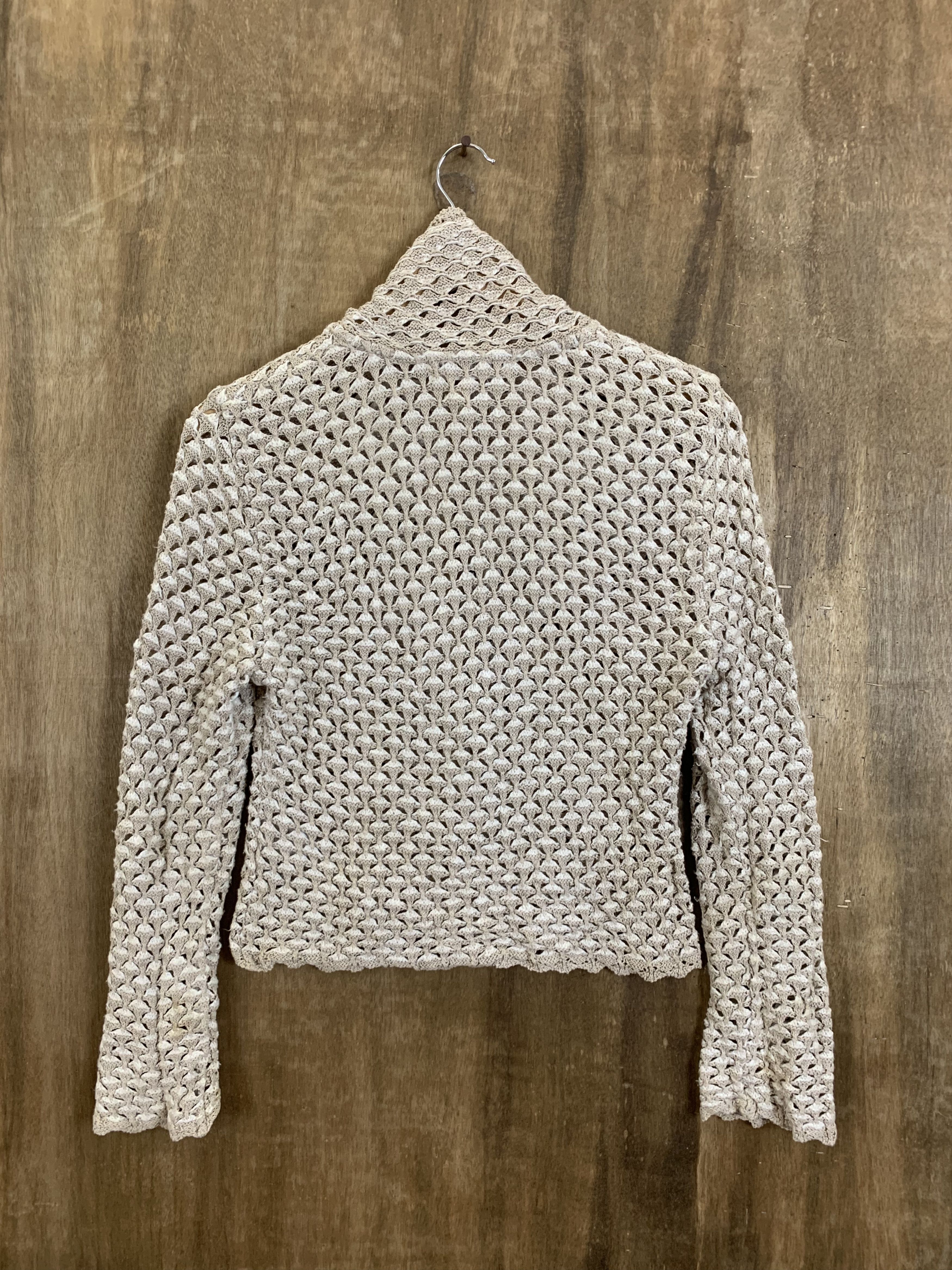 Aran Isles Knitwear Crops Tops Christian Aujard Cardigan Knitwear Japanese Brand Size S / US 4 / IT 40 - 2 Thumbnail