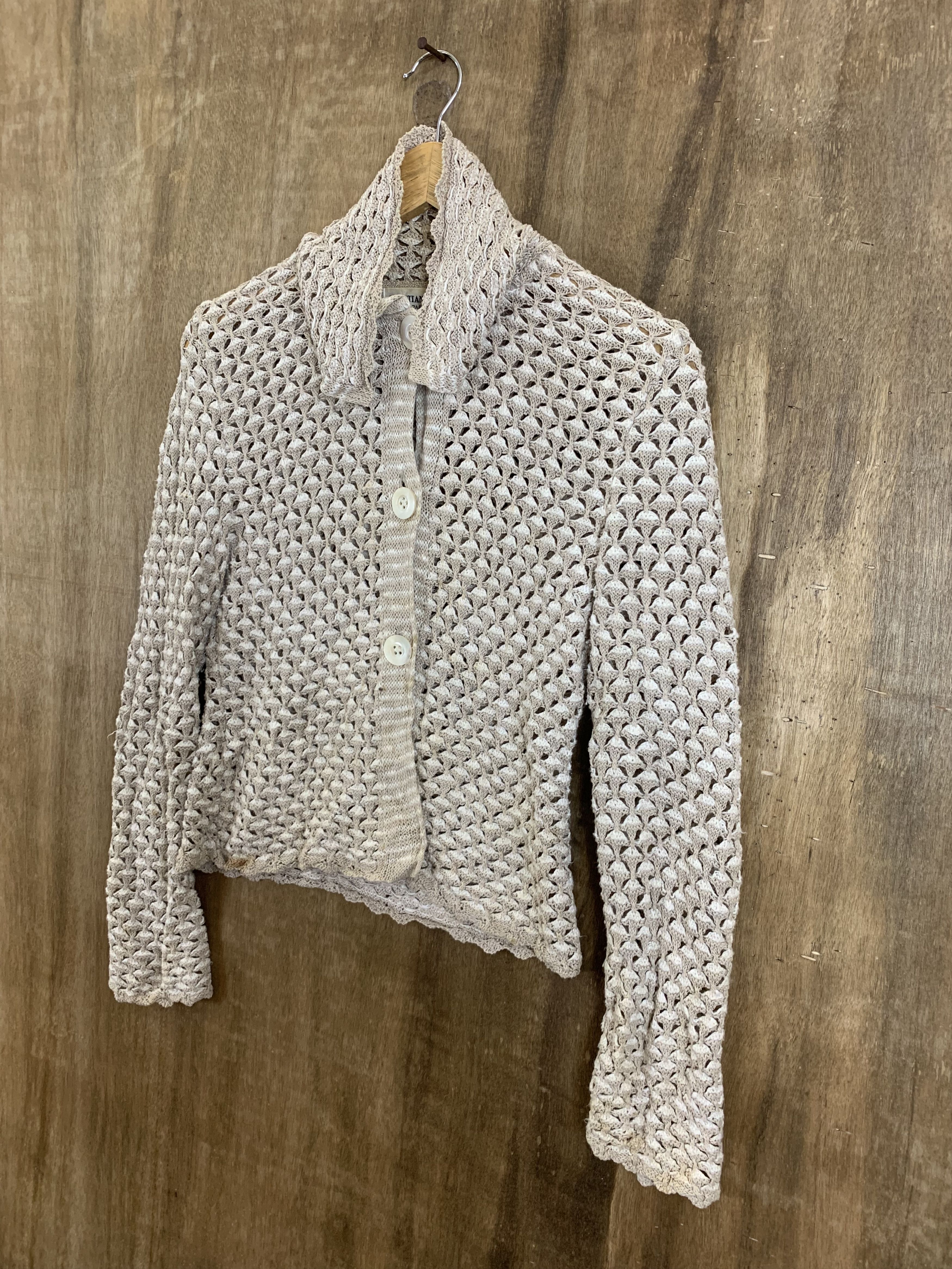 Aran Isles Knitwear Crops Tops Christian Aujard Cardigan Knitwear Japanese Brand Size S / US 4 / IT 40 - 5 Thumbnail