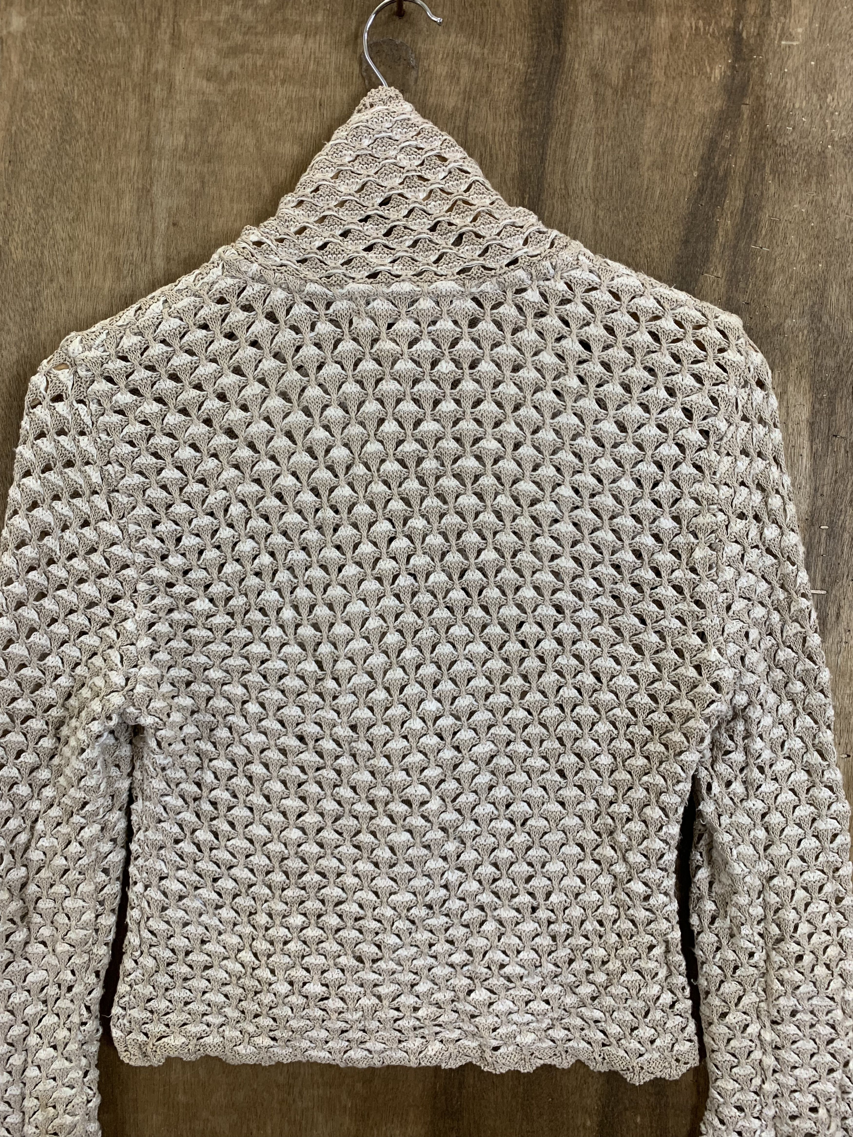 Aran Isles Knitwear Crops Tops Christian Aujard Cardigan Knitwear Japanese Brand Size S / US 4 / IT 40 - 10 Thumbnail