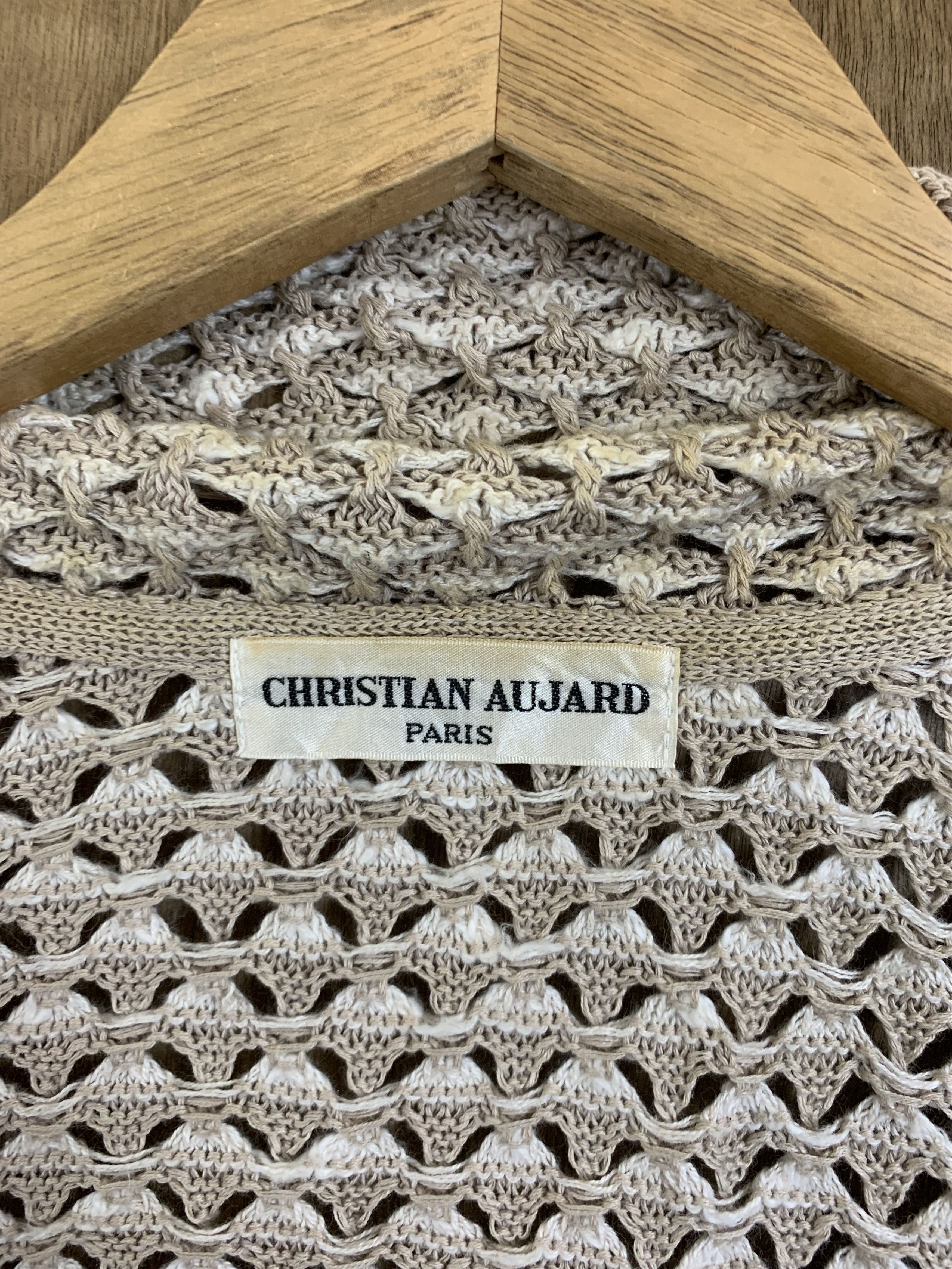 Aran Isles Knitwear Crops Tops Christian Aujard Cardigan Knitwear Japanese Brand Size S / US 4 / IT 40 - 13 Thumbnail