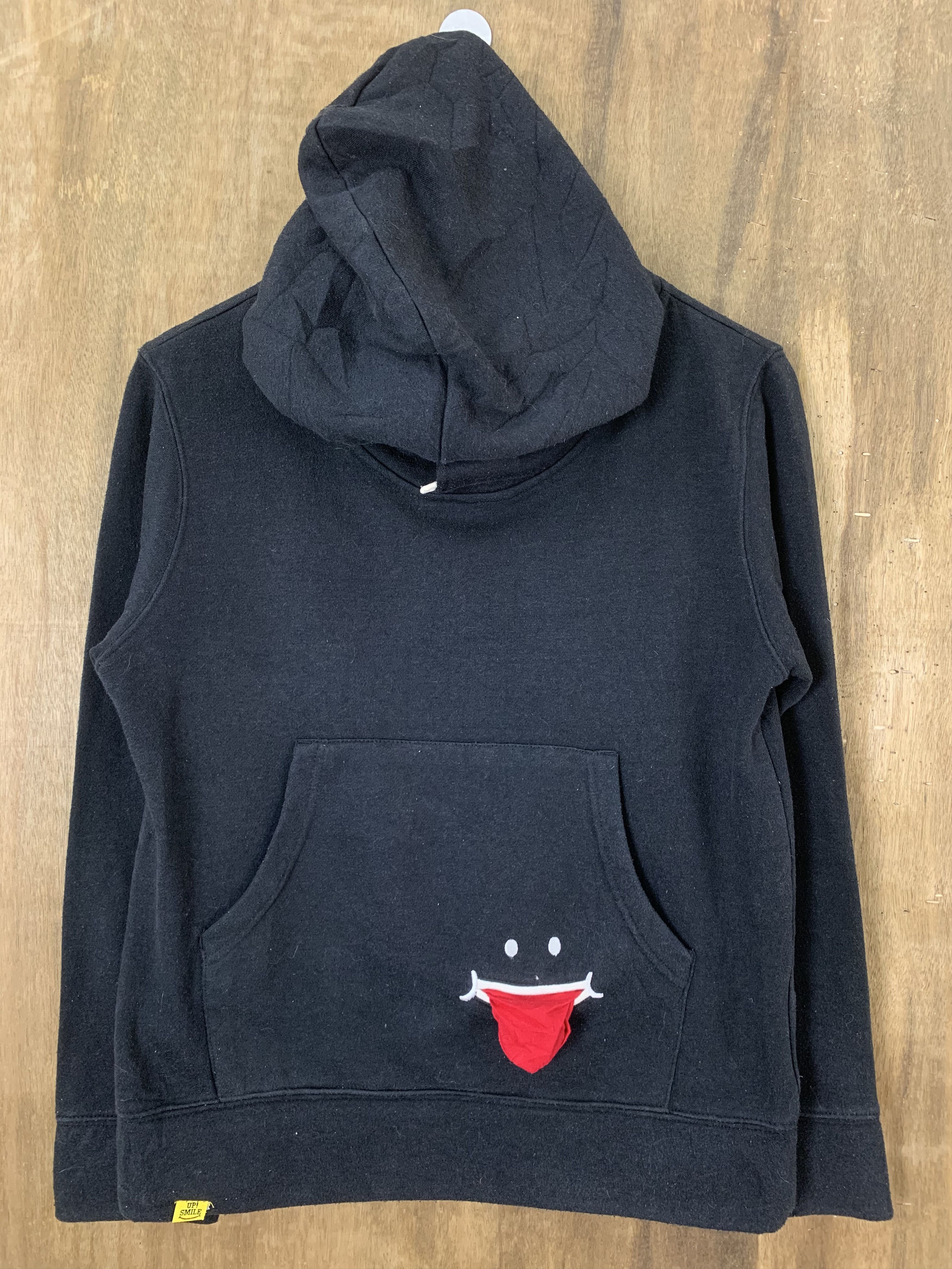 Japanese Brand Hoodies UP Smile Black Big Logo Japan Branded Like Kapital Size US M / EU 48-50 / 2 - 3 Thumbnail