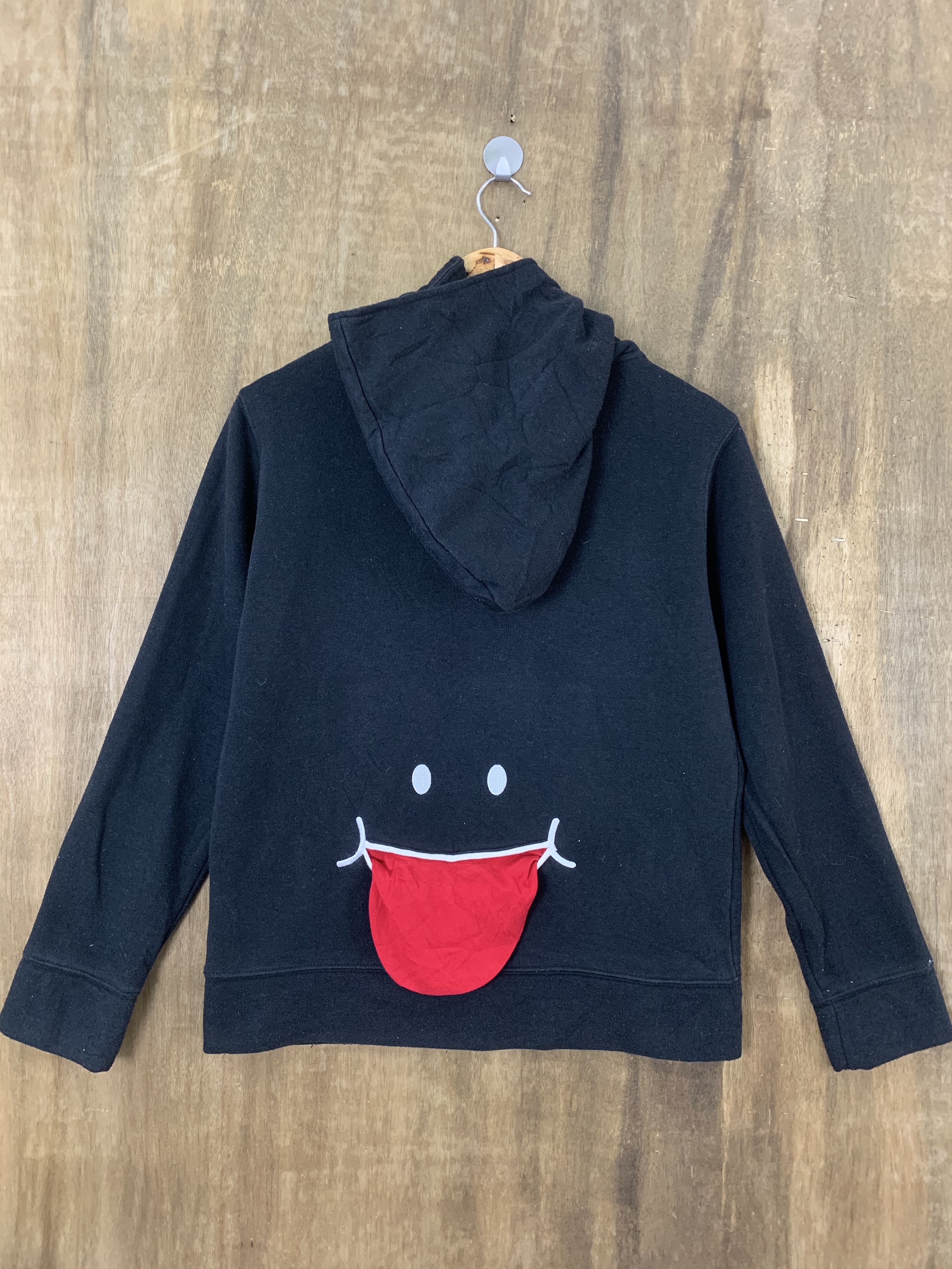 Japanese Brand Hoodies UP Smile Black Big Logo Japan Branded Like Kapital Size US M / EU 48-50 / 2 - 1 Thumbnail