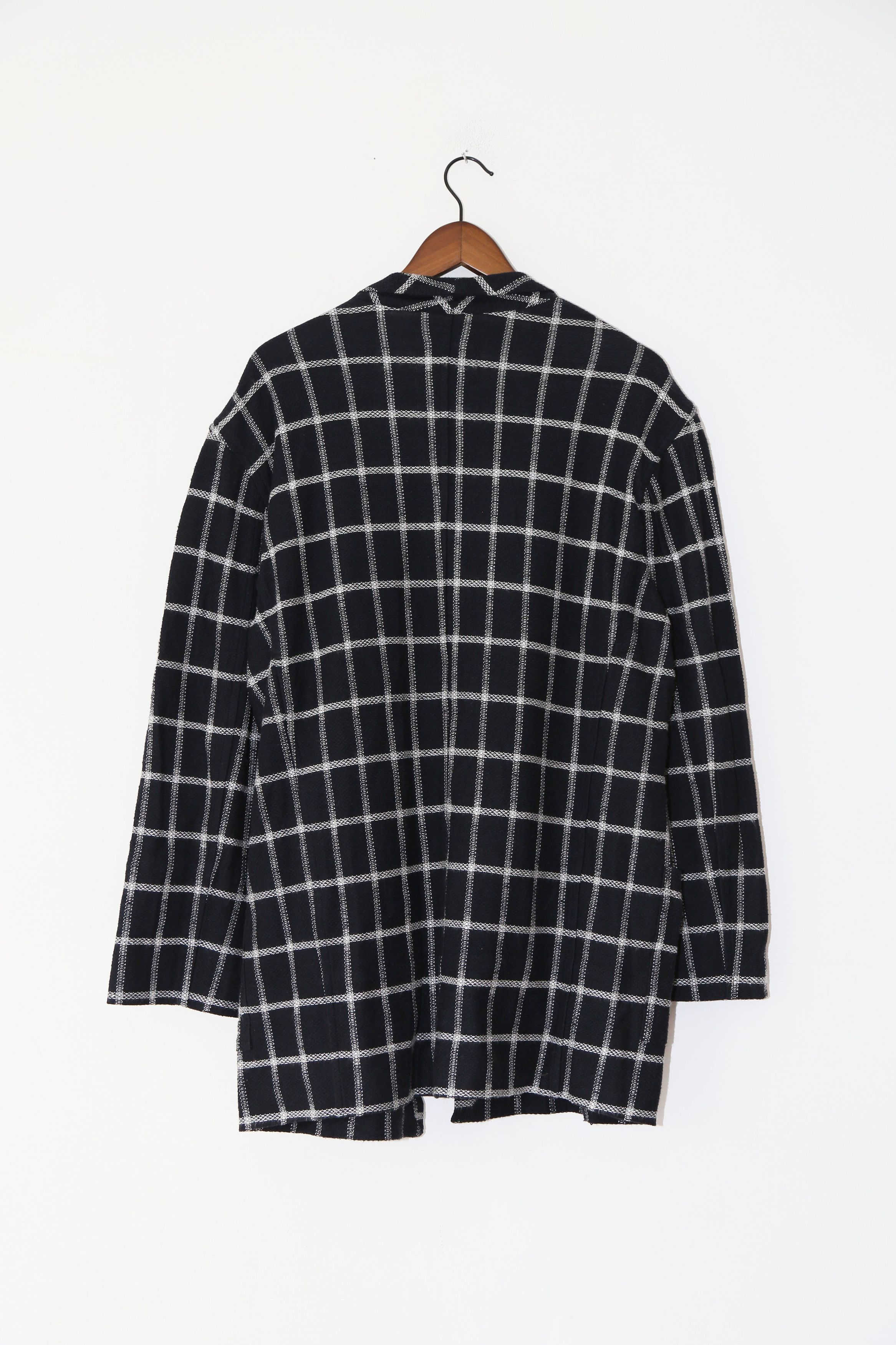 Yohji Yamamoto 80's Window Pane Jacket Size US M / EU 48-50 / 2 - 2 Thumbnail