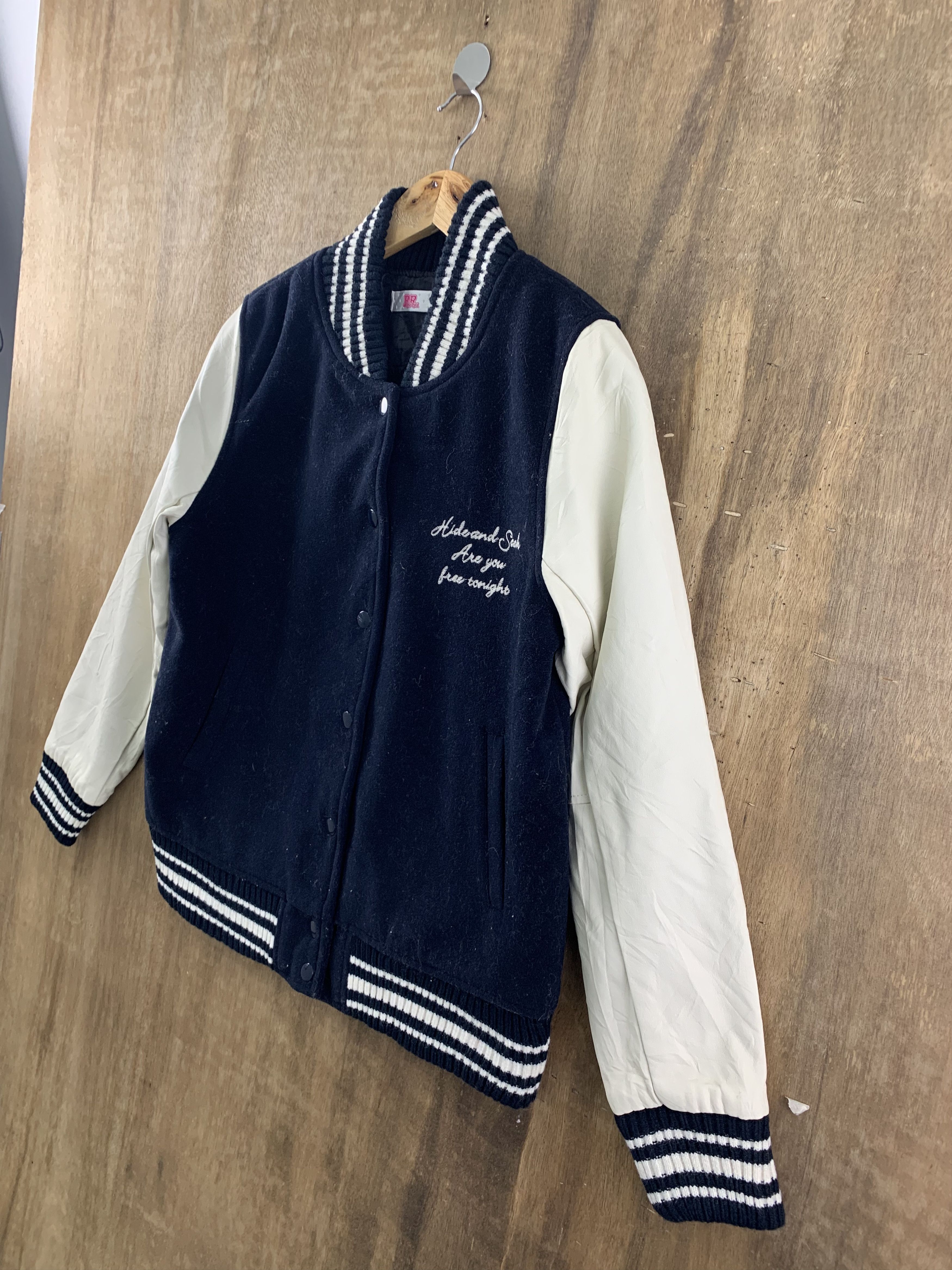Japanese Brand Varsity Jacket Ryu Ryu Japanese Branded Streetwear Size US S / EU 44-46 / 1 - 4 Thumbnail