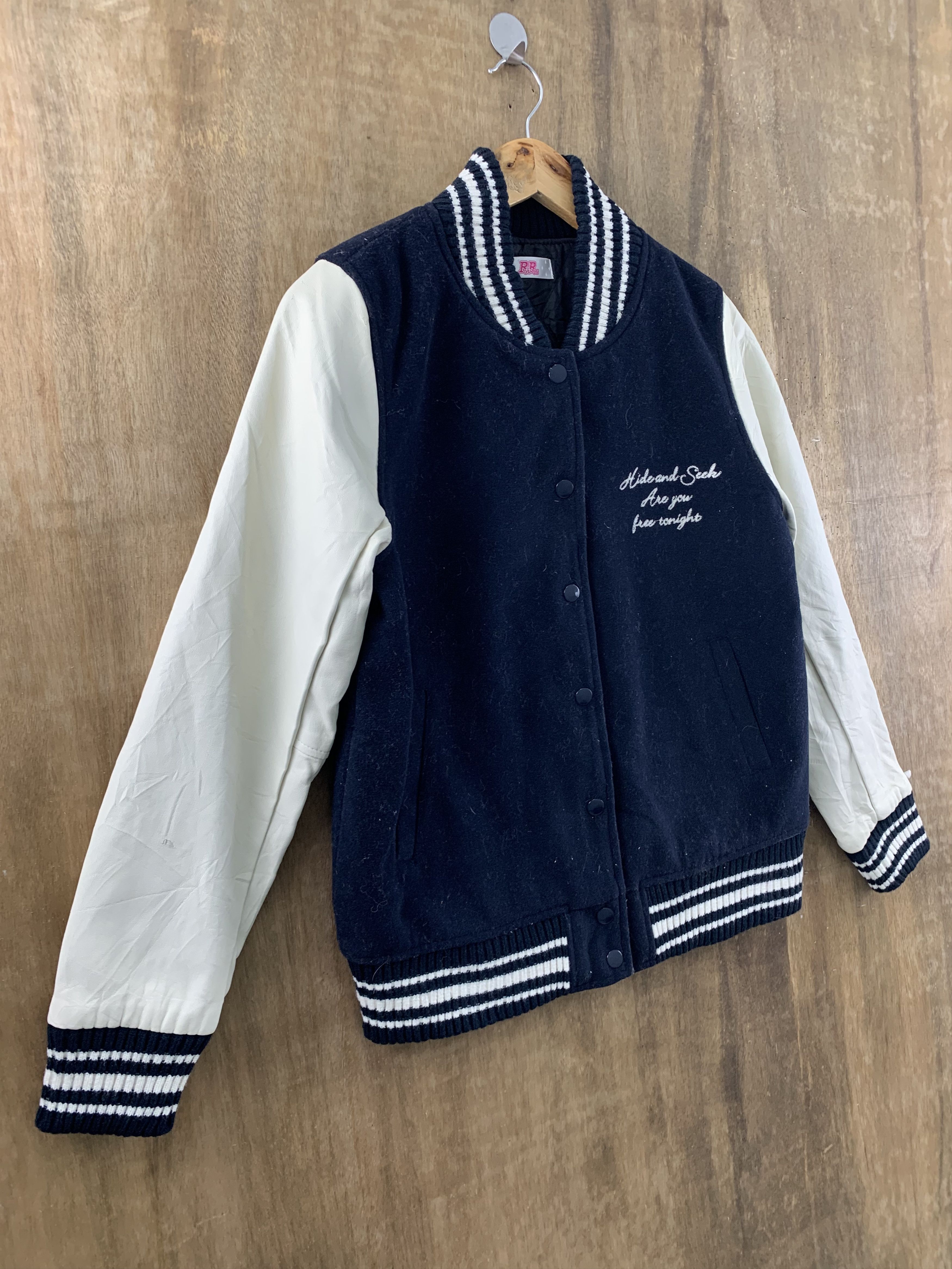 Japanese Brand Varsity Jacket Ryu Ryu Japanese Branded Streetwear Size US S / EU 44-46 / 1 - 5 Thumbnail