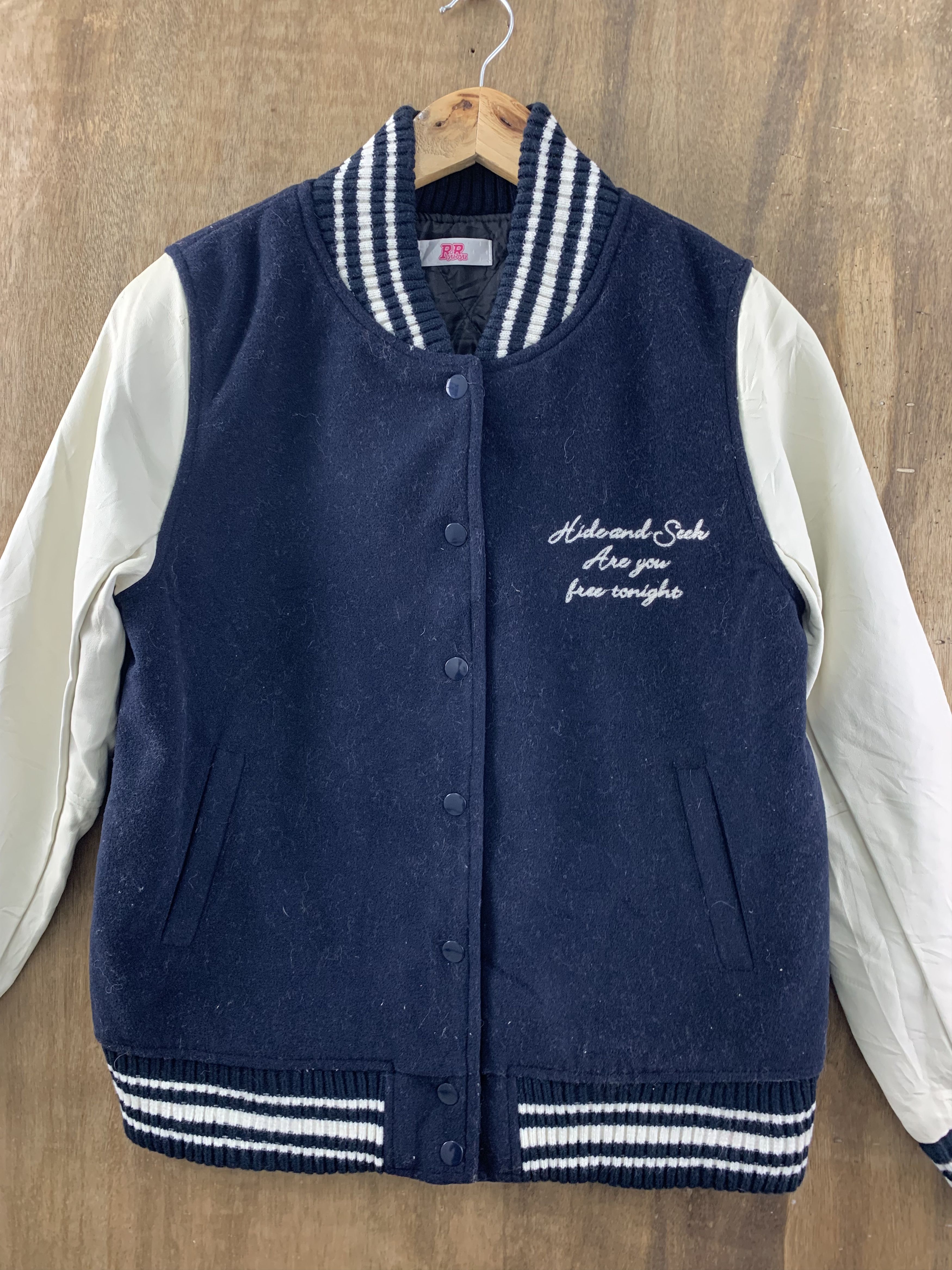 Japanese Brand Varsity Jacket Ryu Ryu Japanese Branded Streetwear Size US S / EU 44-46 / 1 - 2 Thumbnail