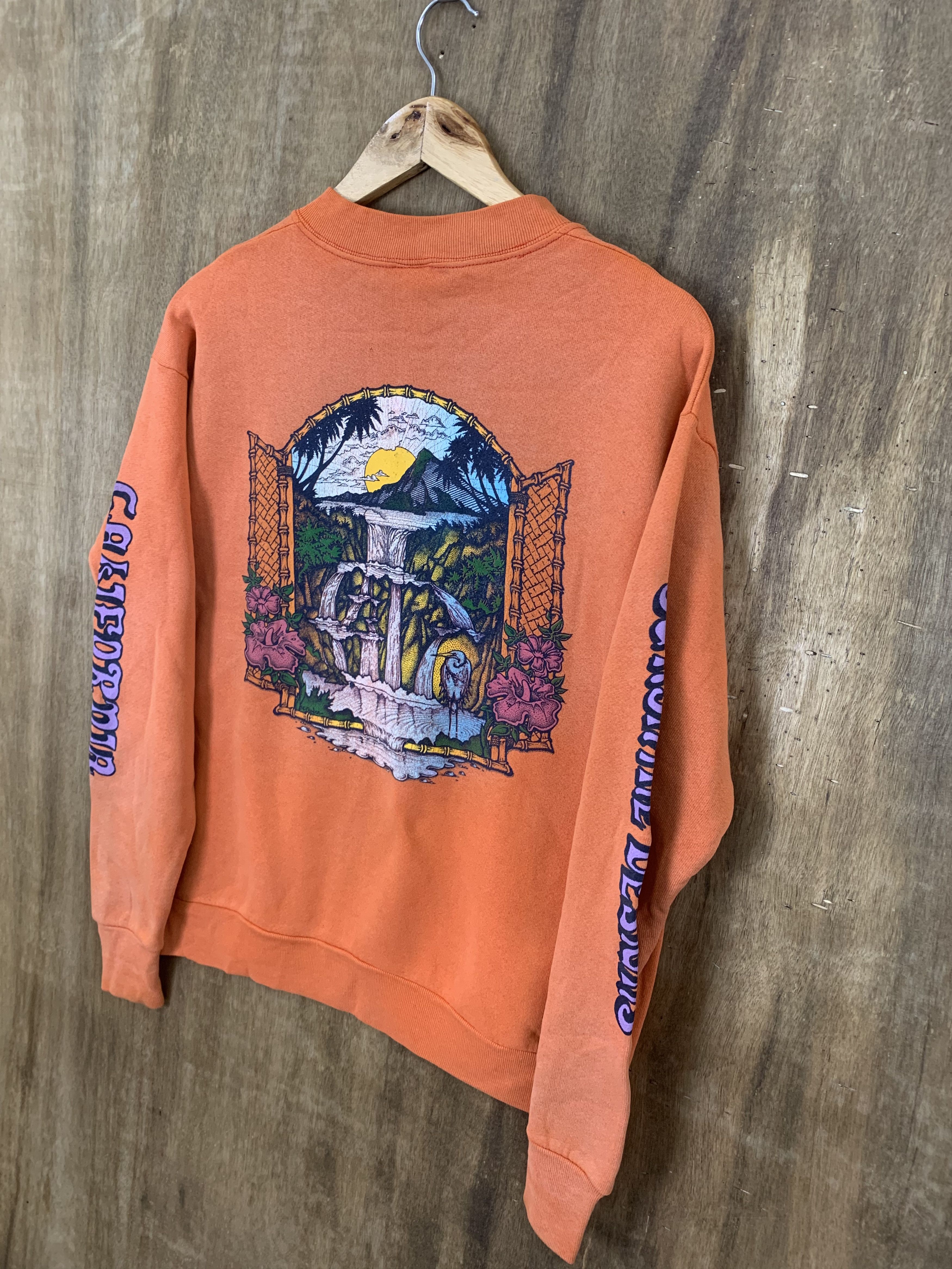 Fruit Of The Loom 💥VINTAGE 90's💥Sweatshirts Sunshine California Big Logo Size US M / EU 48-50 / 2 - 3 Thumbnail