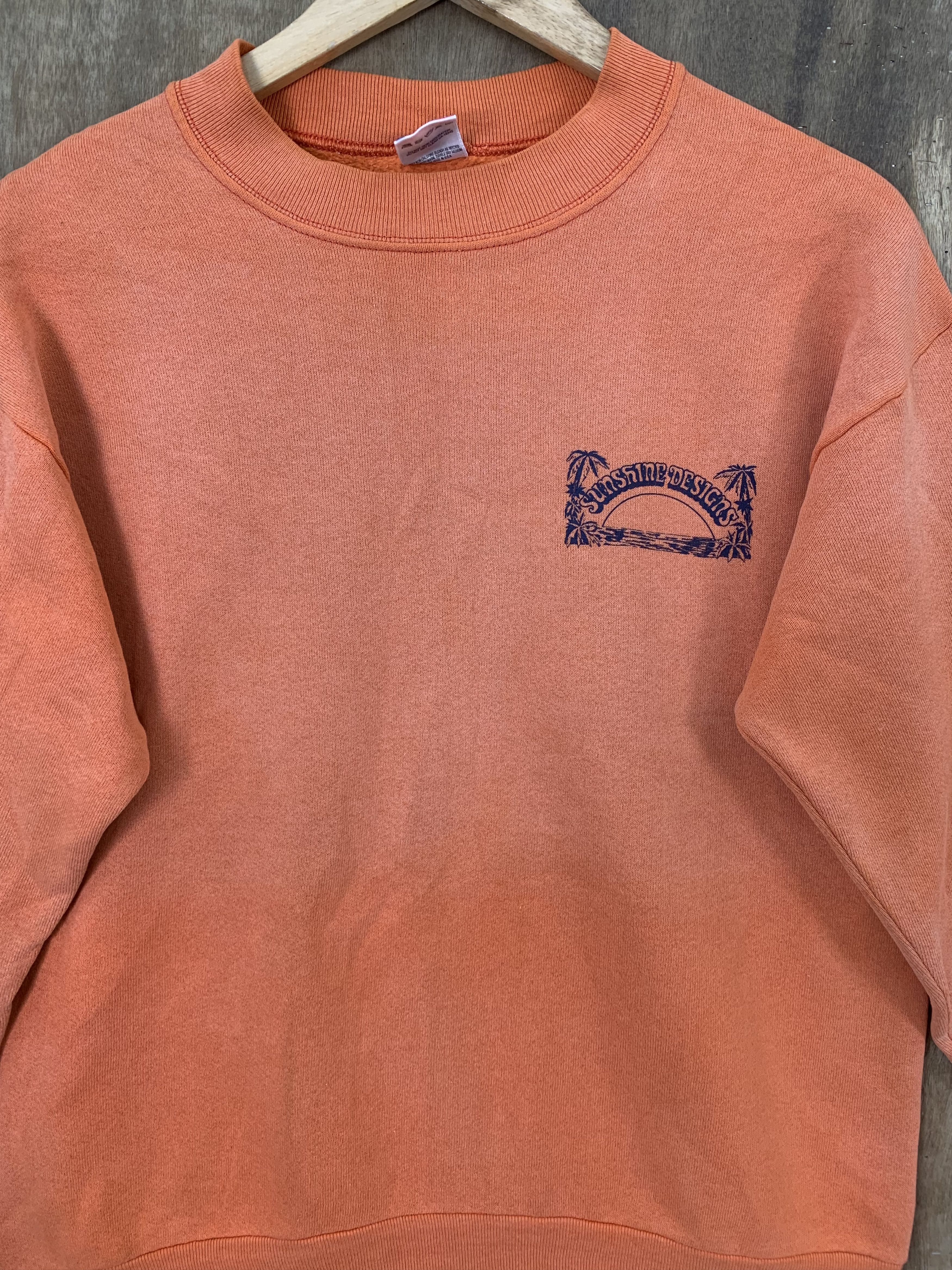Fruit Of The Loom 💥VINTAGE 90's💥Sweatshirts Sunshine California Big Logo Size US M / EU 48-50 / 2 - 5 Thumbnail