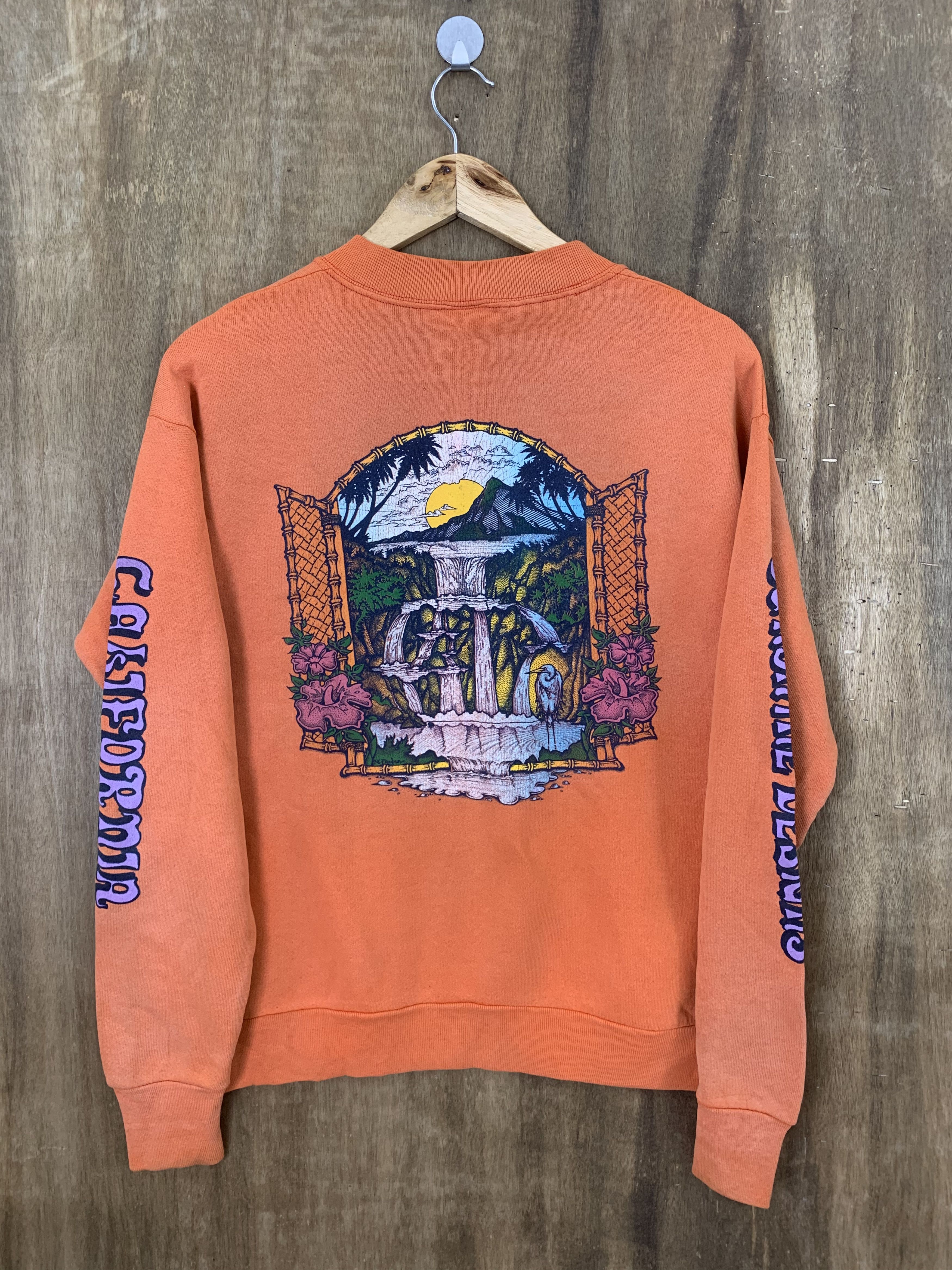 Fruit Of The Loom 💥VINTAGE 90's💥Sweatshirts Sunshine California Big Logo Size US M / EU 48-50 / 2 - 1 Thumbnail