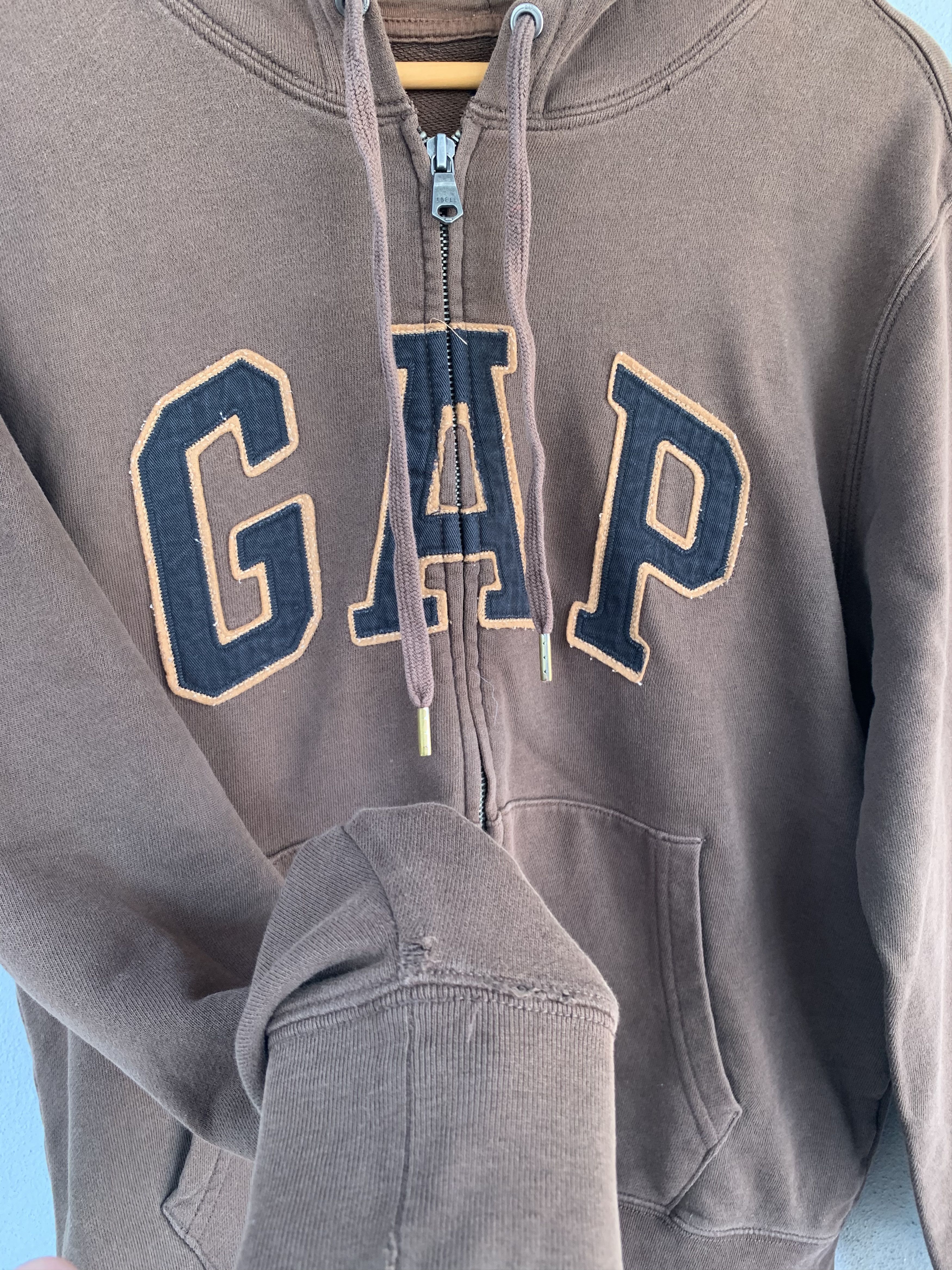 Gap 💥DROP💥GAP Brown Hoodie Spellout Travis Scott Style Size US M / EU 48-50 / 2 - 11 Thumbnail