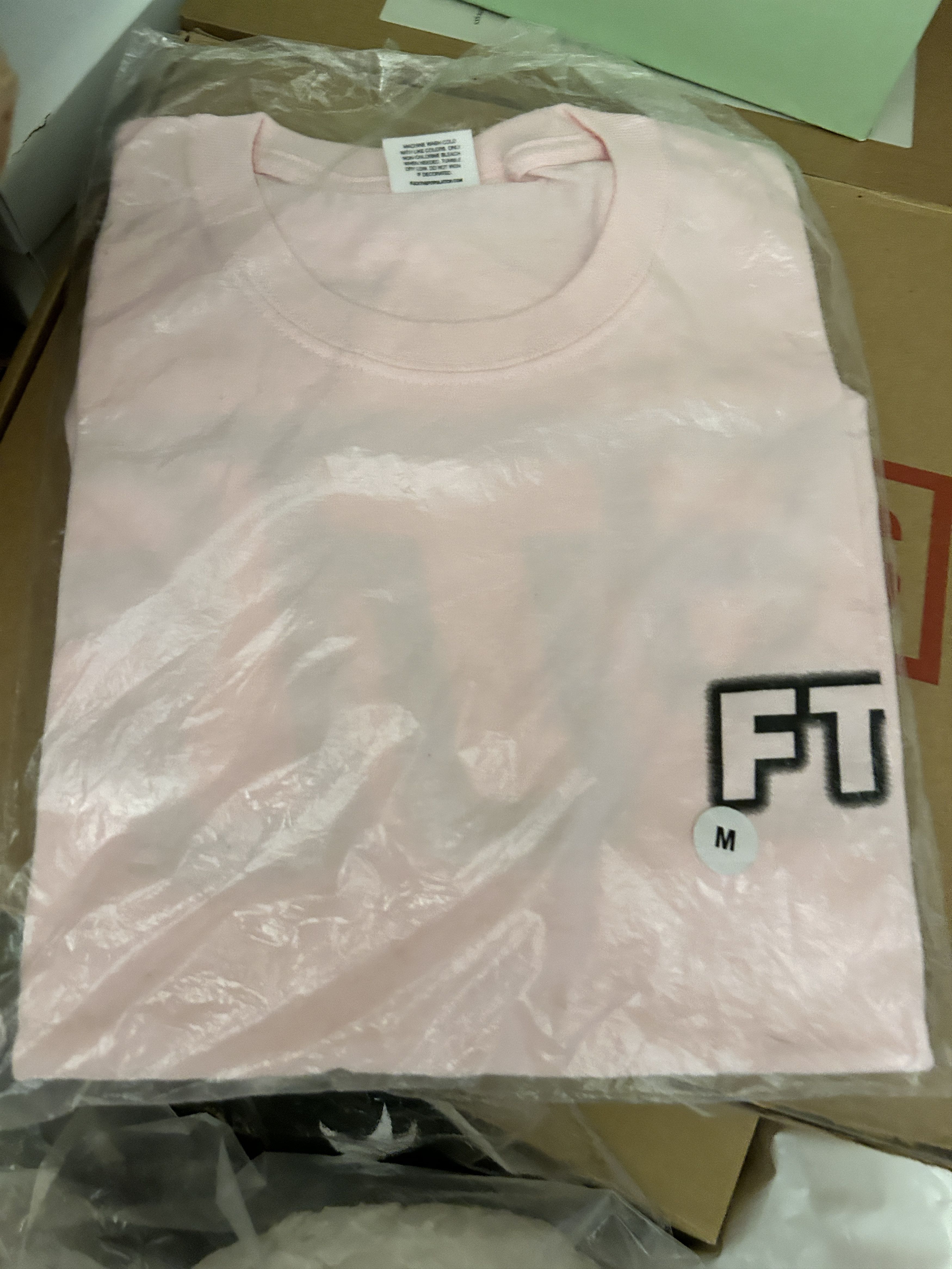 Fuck The Population FTP outer glow Pink T-shirt tee logo F the population Size US M / EU 48-50 / 2 - 2 Thumbnail