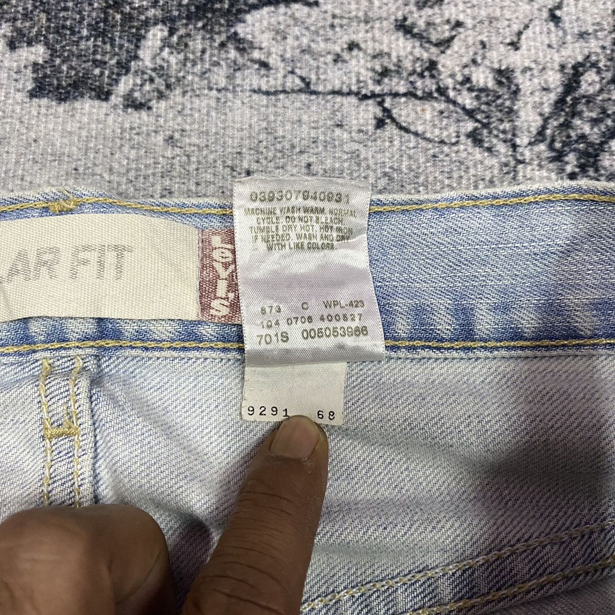 Levi's × Vintage Vintage 90s Levis 505 Regular Fit Faded Blue Distressed Jean Size US 34 / EU 50 - 9 Thumbnail