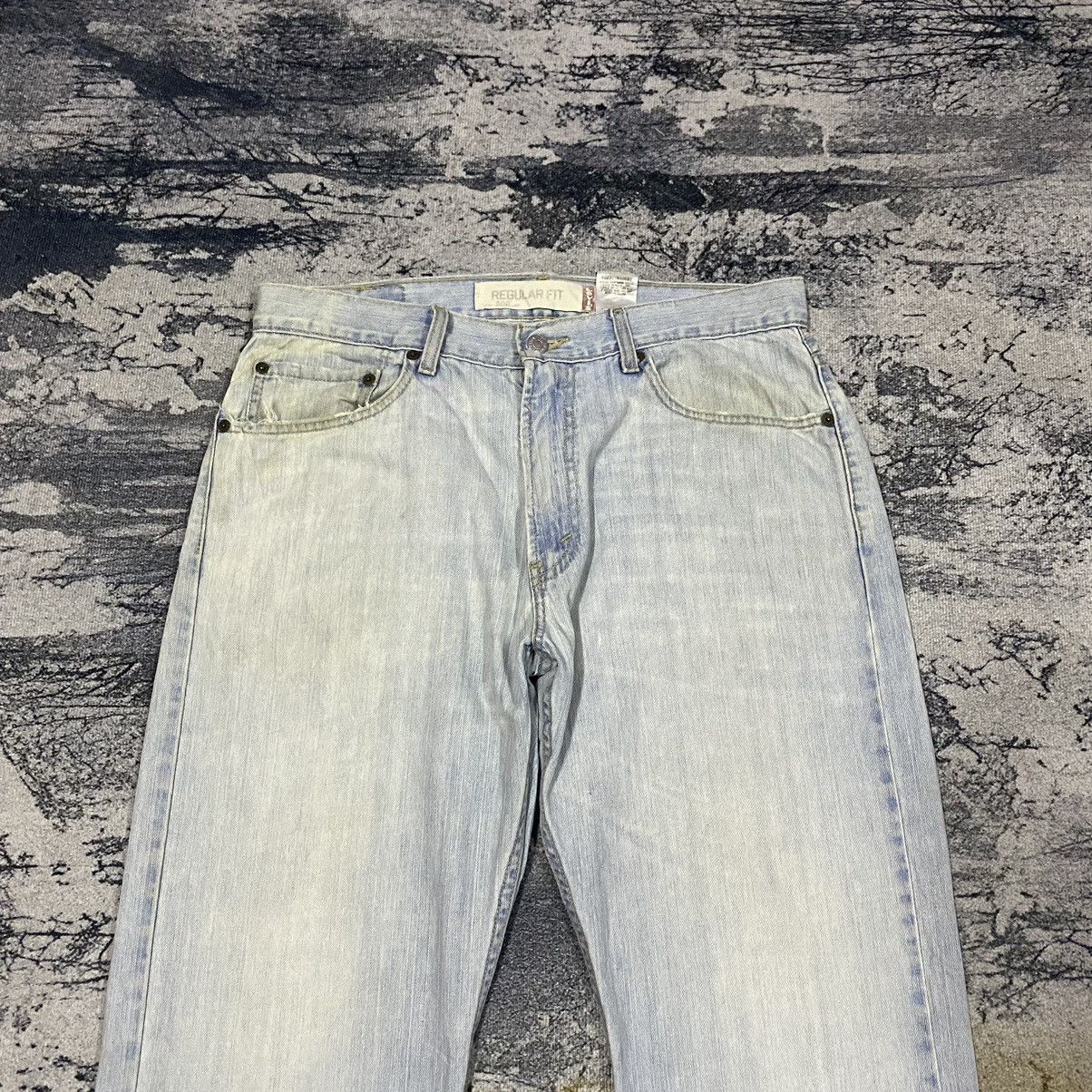 Levi's × Vintage Vintage 90s Levis 505 Regular Fit Faded Blue Distressed Jean Size US 34 / EU 50 - 4 Thumbnail
