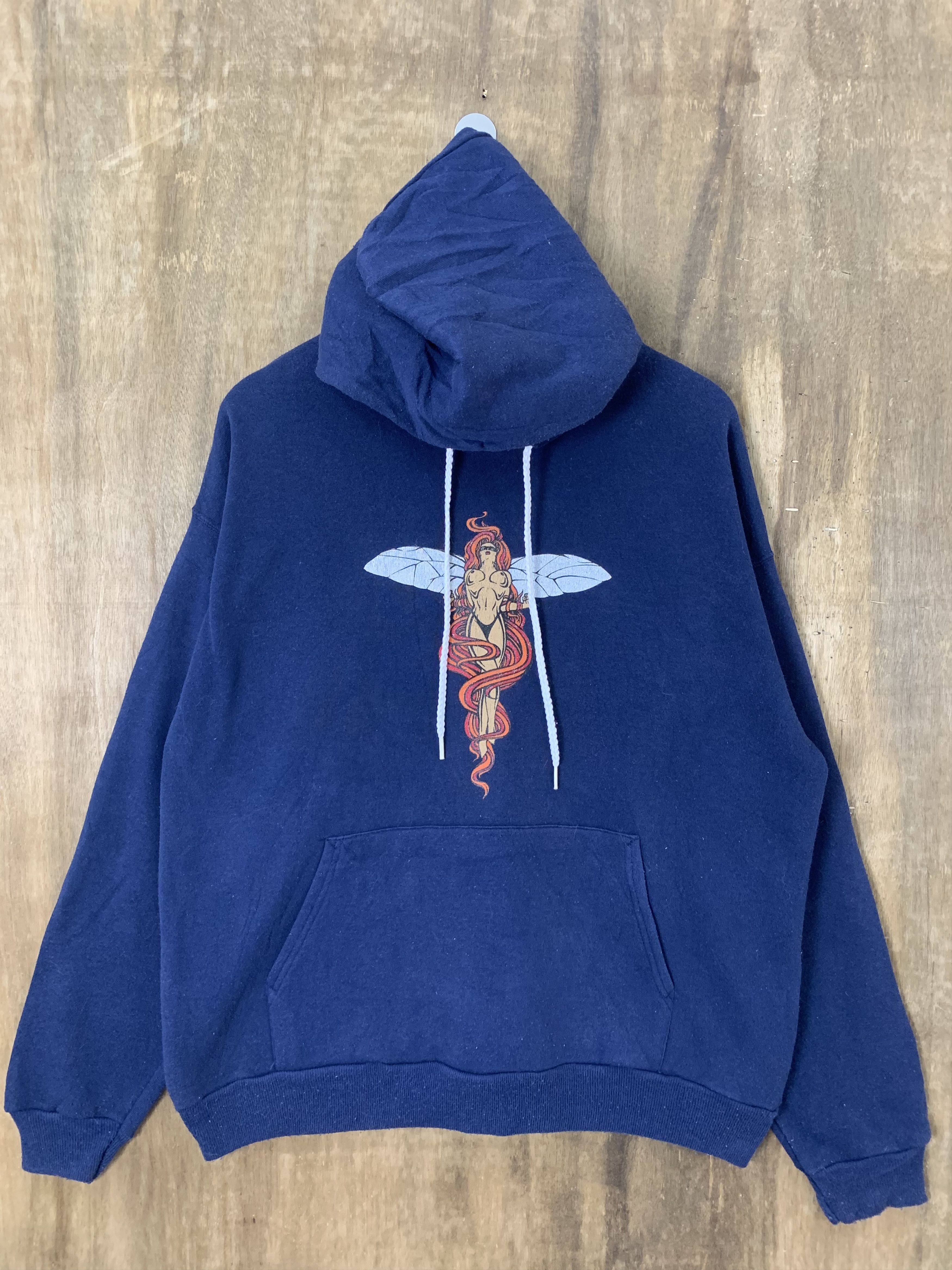 💥TRUE 90's BLACK FLYS EYEWEAR HOODIES VINTAGE