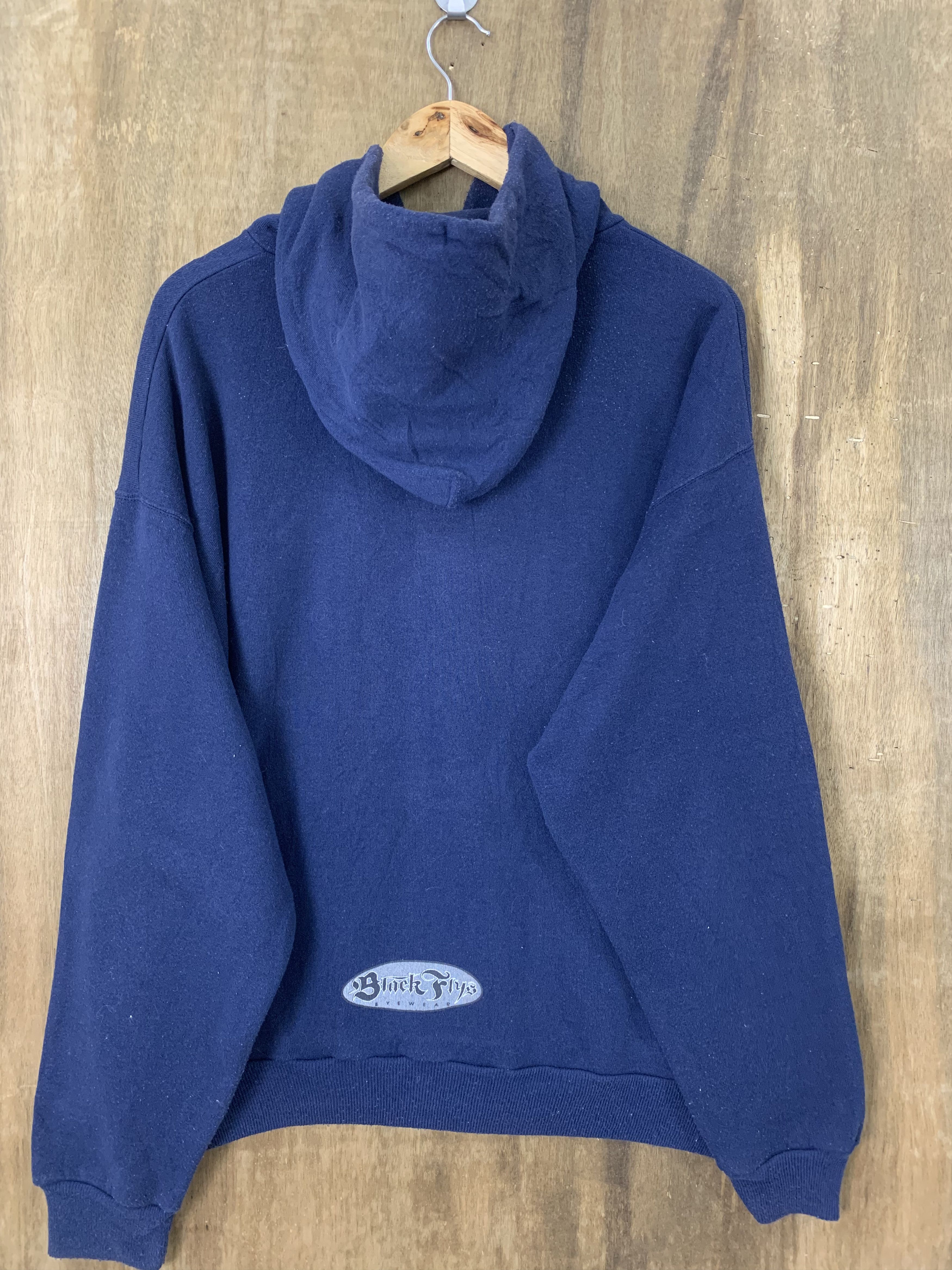 Hook-Ups 💥TRUE 90's BLACK FLYS EYEWEAR HOODIES VINTAGE Size US L / EU 52-54 / 3 - 12 Thumbnail