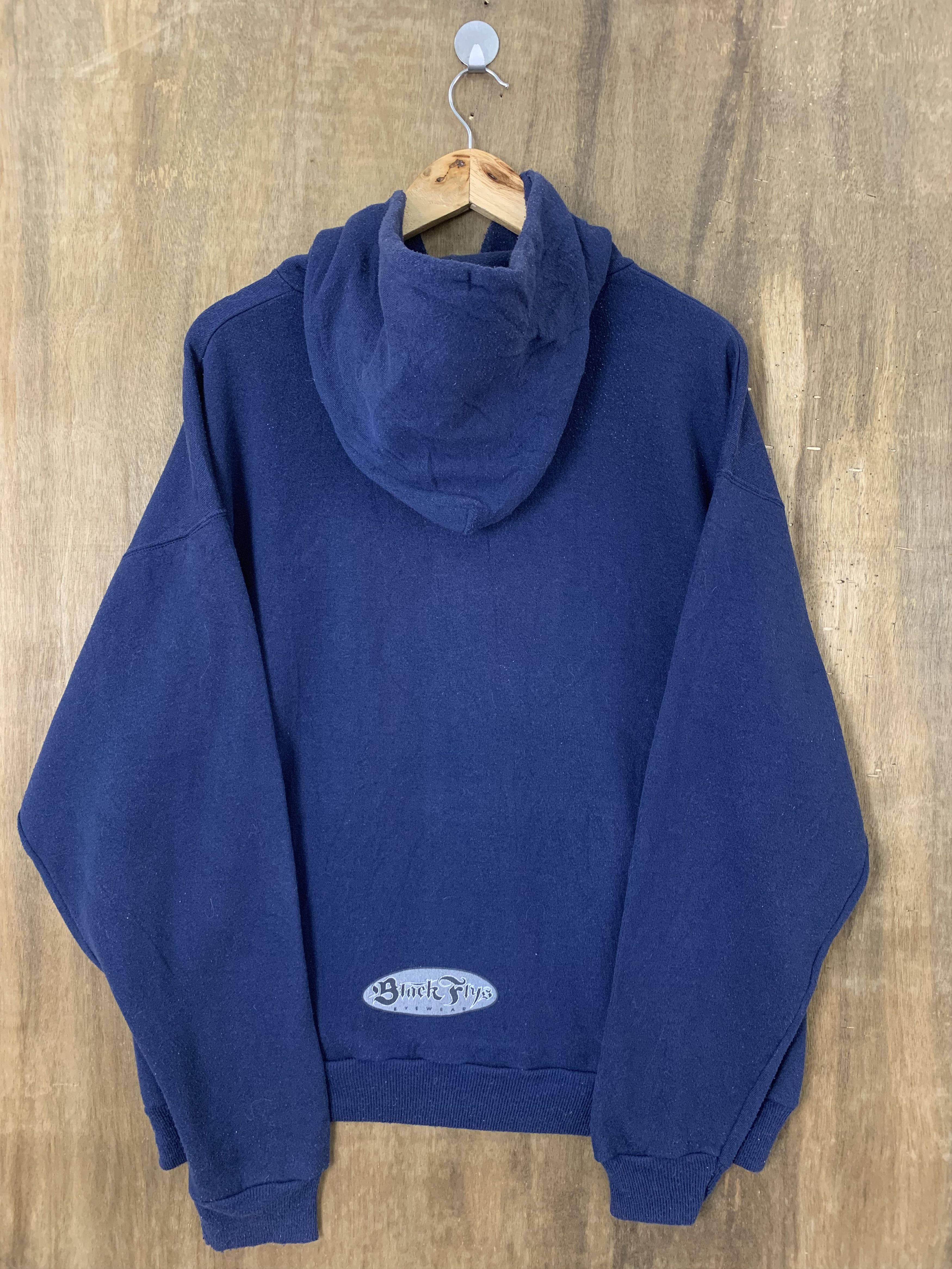 Hook-Ups 💥TRUE 90's BLACK FLYS EYEWEAR HOODIES VINTAGE Size US L / EU 52-54 / 3 - 9 Thumbnail
