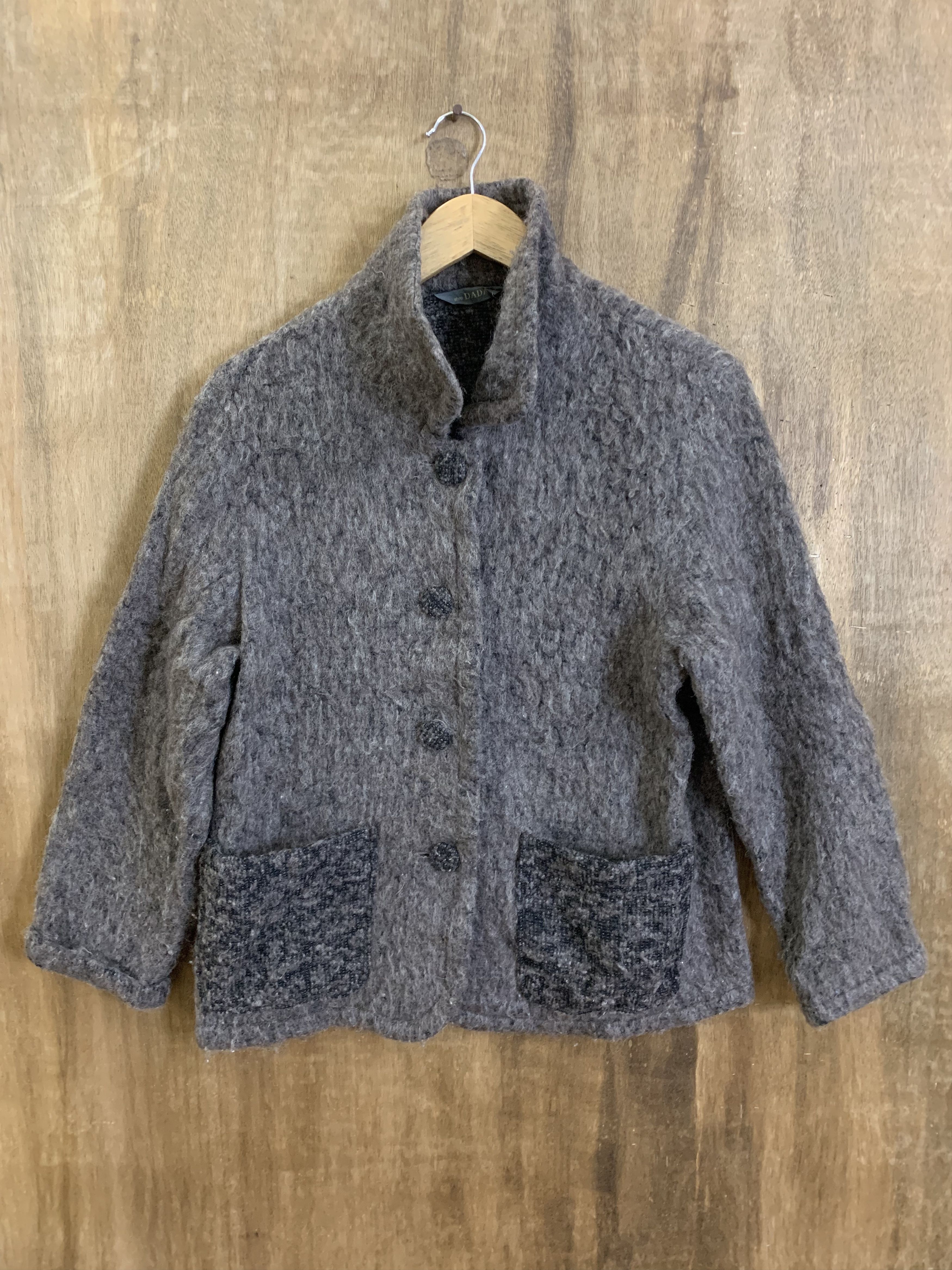 Japanese Brand Cardigan Mohair Style Vintage Grey Size S / US 4 / IT 40 - 1 Thumbnail