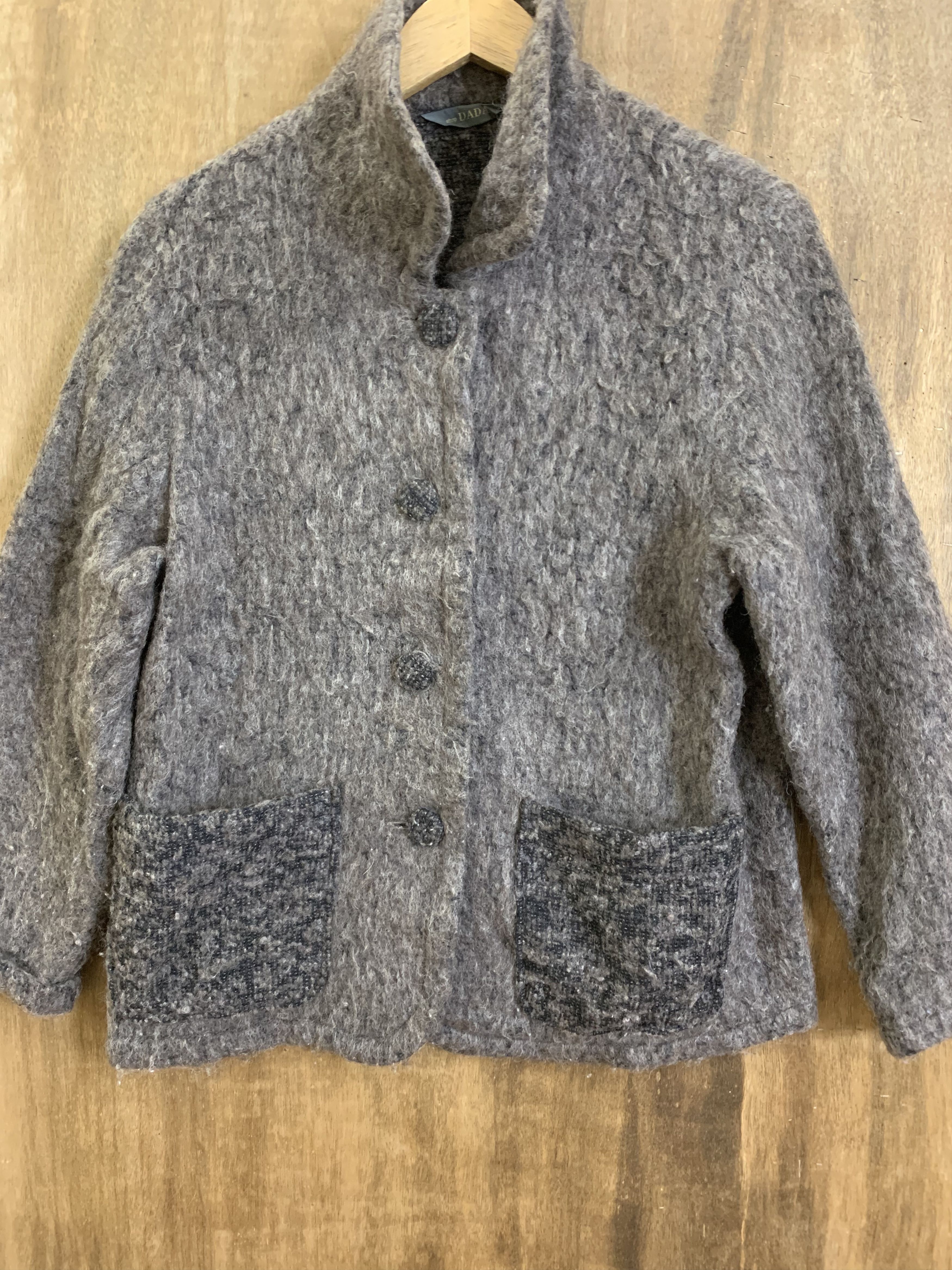 Japanese Brand Cardigan Mohair Style Vintage Grey Size S / US 4 / IT 40 - 4 Thumbnail