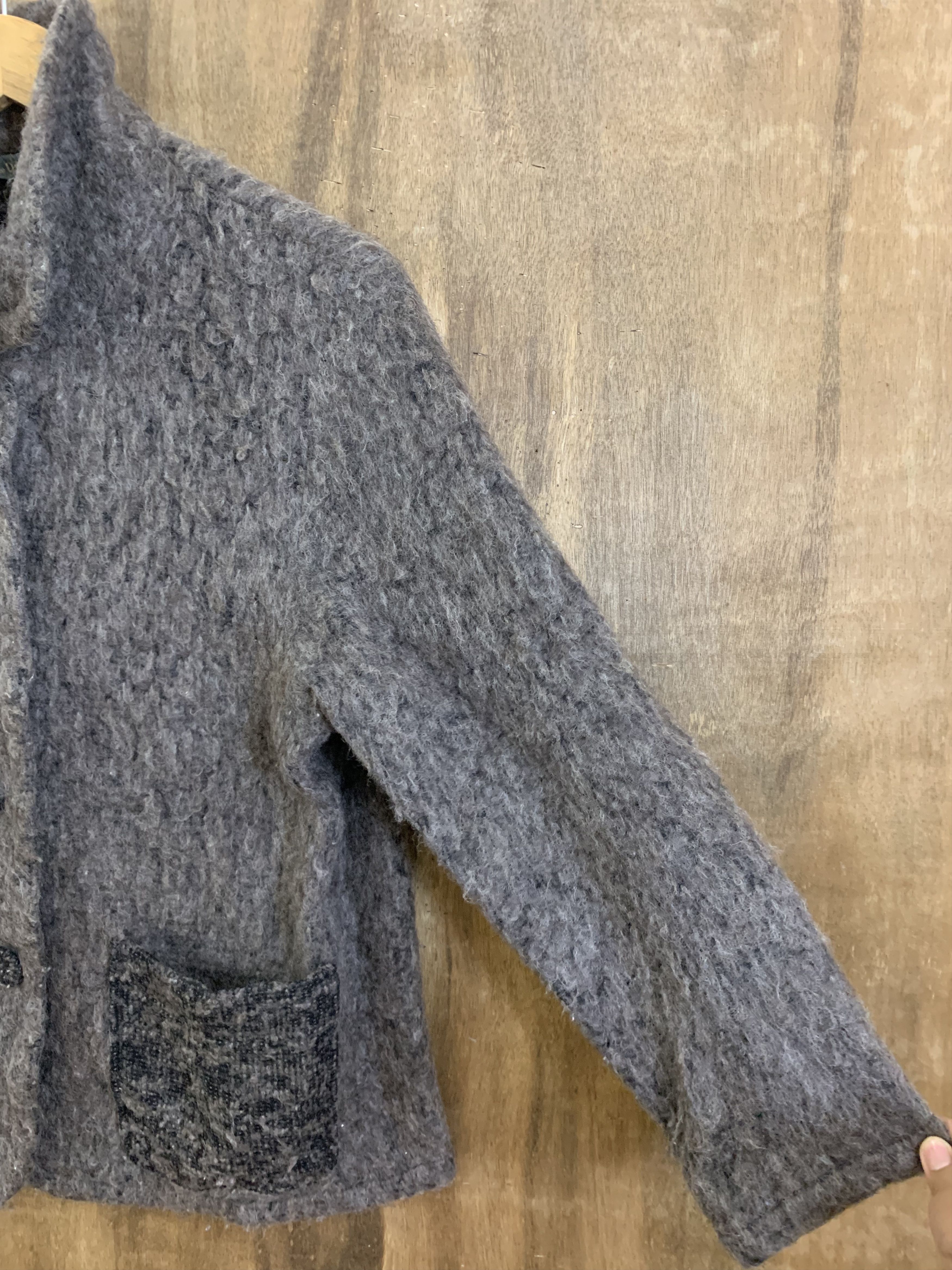 Japanese Brand Cardigan Mohair Style Vintage Grey Size S / US 4 / IT 40 - 8 Thumbnail