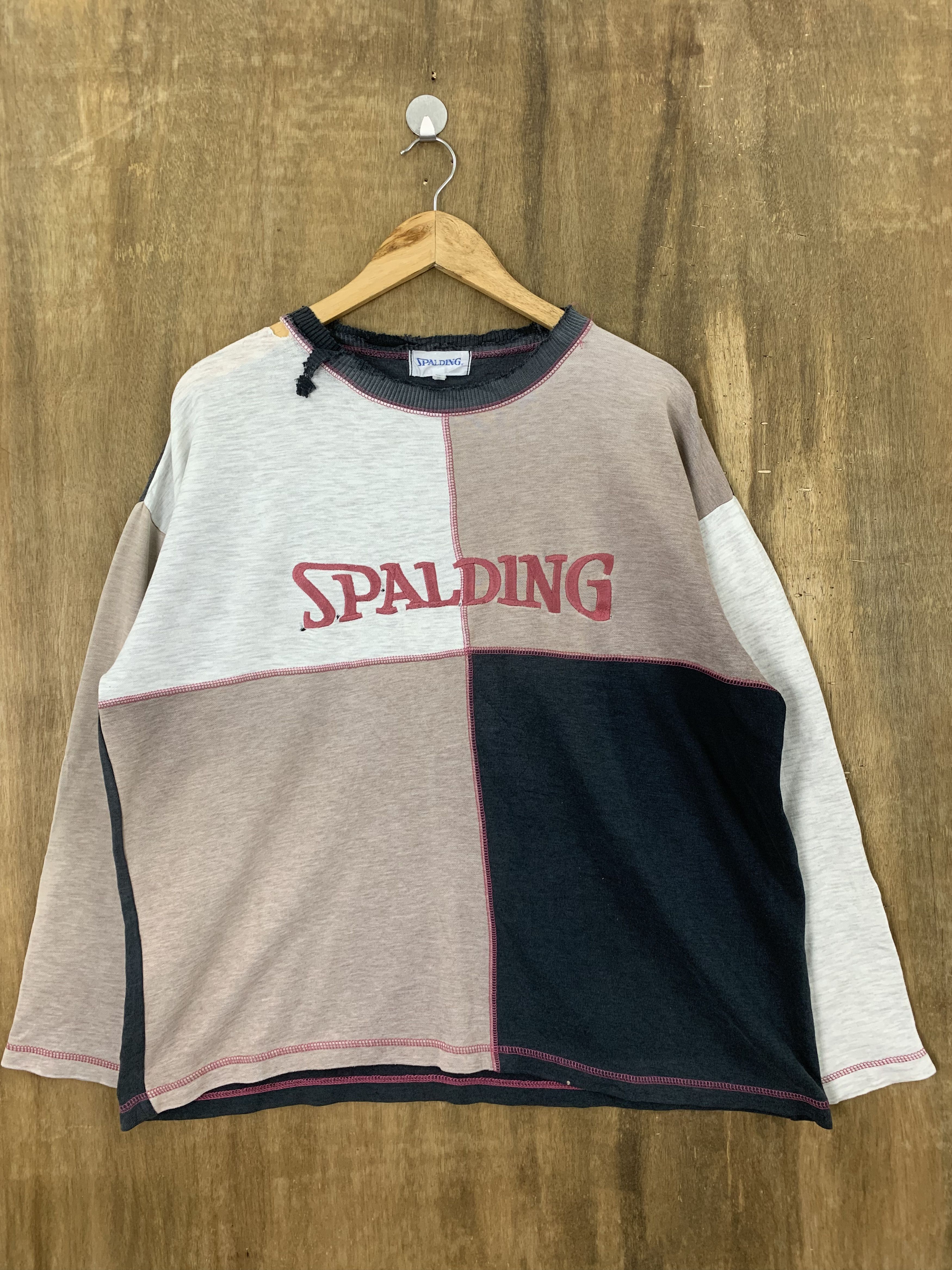 Spalding 💥VINTAGE💥Spalding Sweatshirts Colour Box Embrioded Rare Size US L / EU 52-54 / 3 - 1 Thumbnail