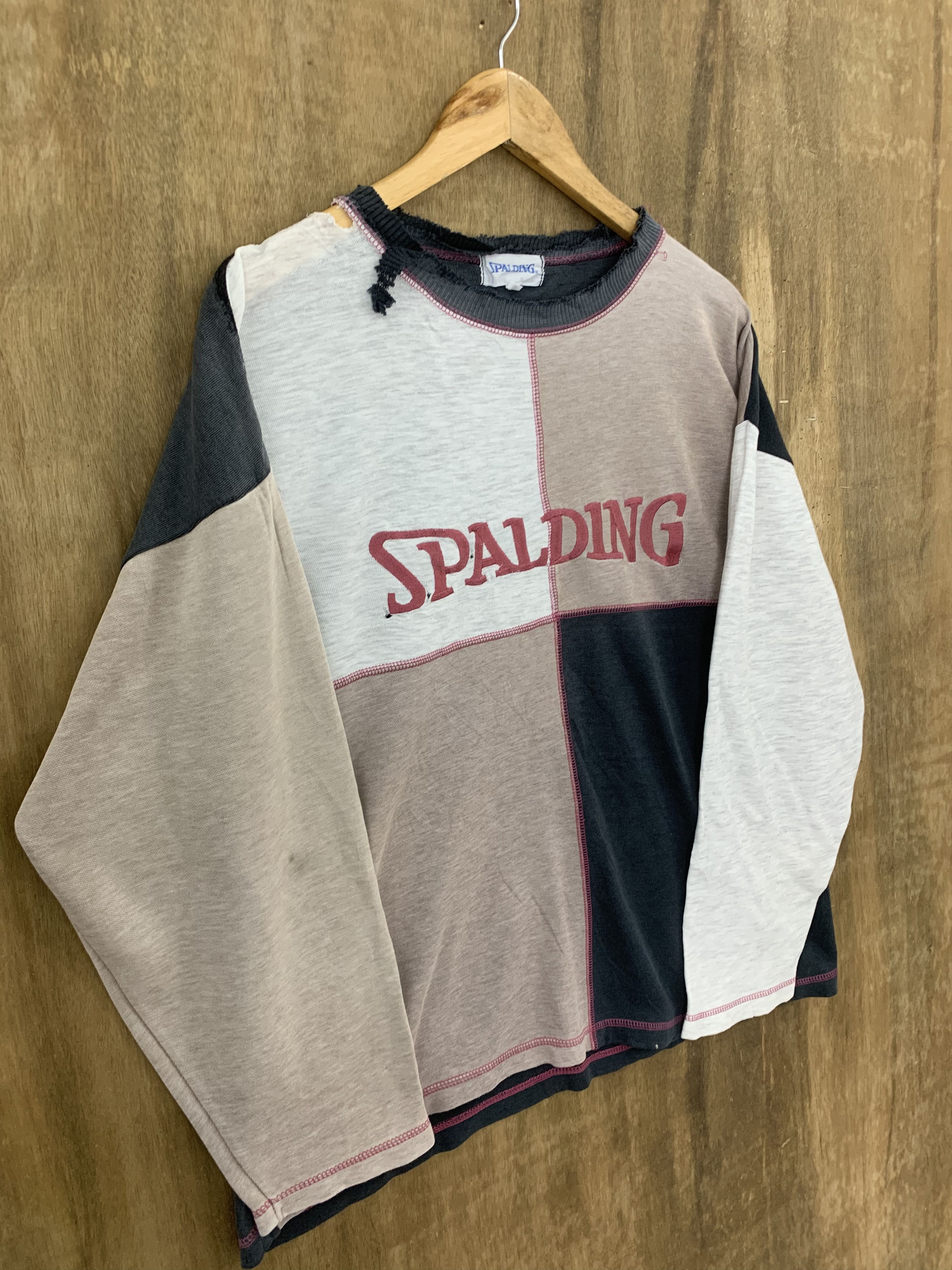 Spalding 💥VINTAGE💥Spalding Sweatshirts Colour Box Embrioded Rare Size US L / EU 52-54 / 3 - 5 Thumbnail