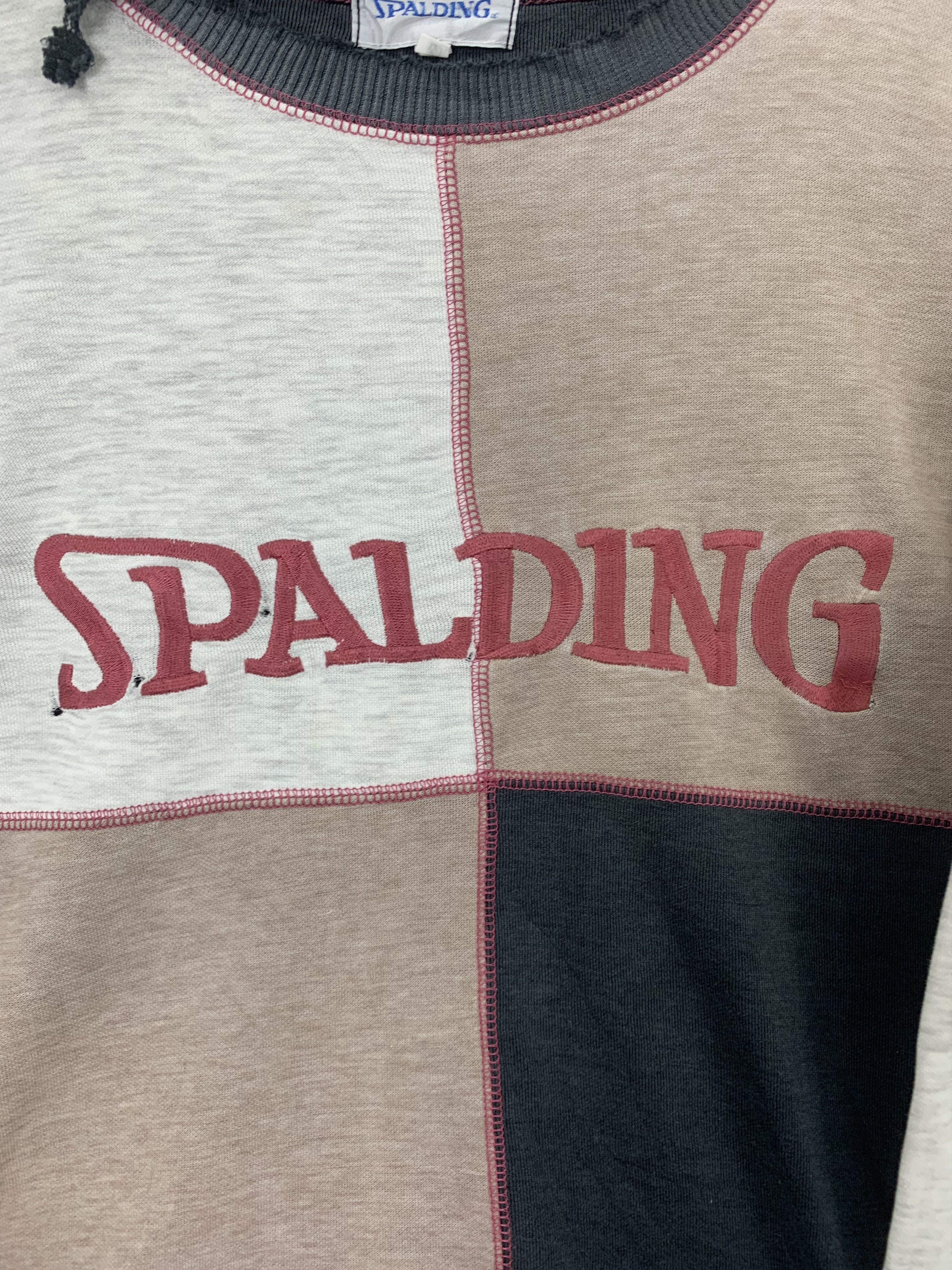 Spalding 💥VINTAGE💥Spalding Sweatshirts Colour Box Embrioded Rare Size US L / EU 52-54 / 3 - 3 Thumbnail