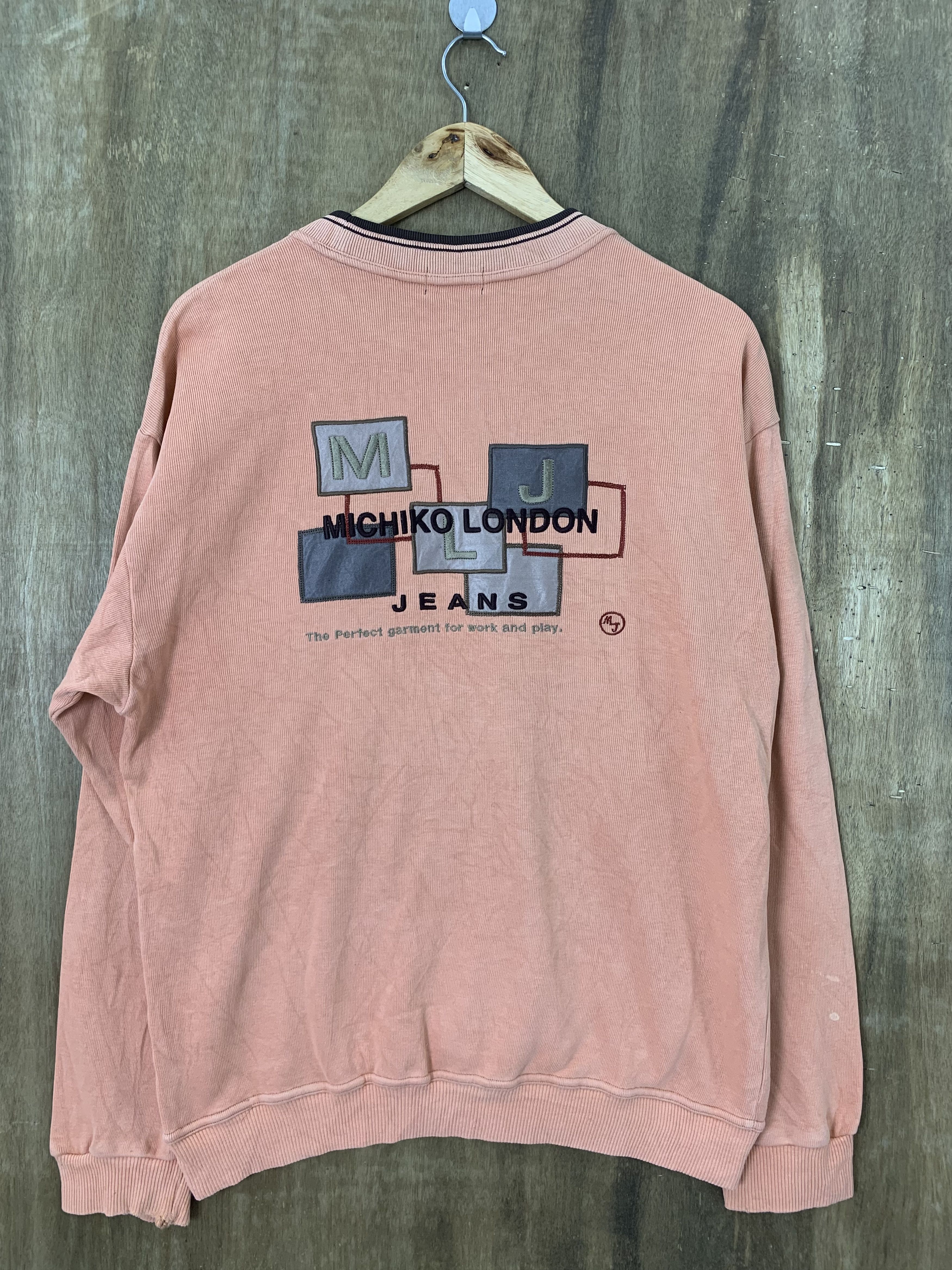 Japanese Brand Michiko London Jeans Sweatshirts Japanese Branded Spellout Size US M / EU 48-50 / 2 - 2 Thumbnail