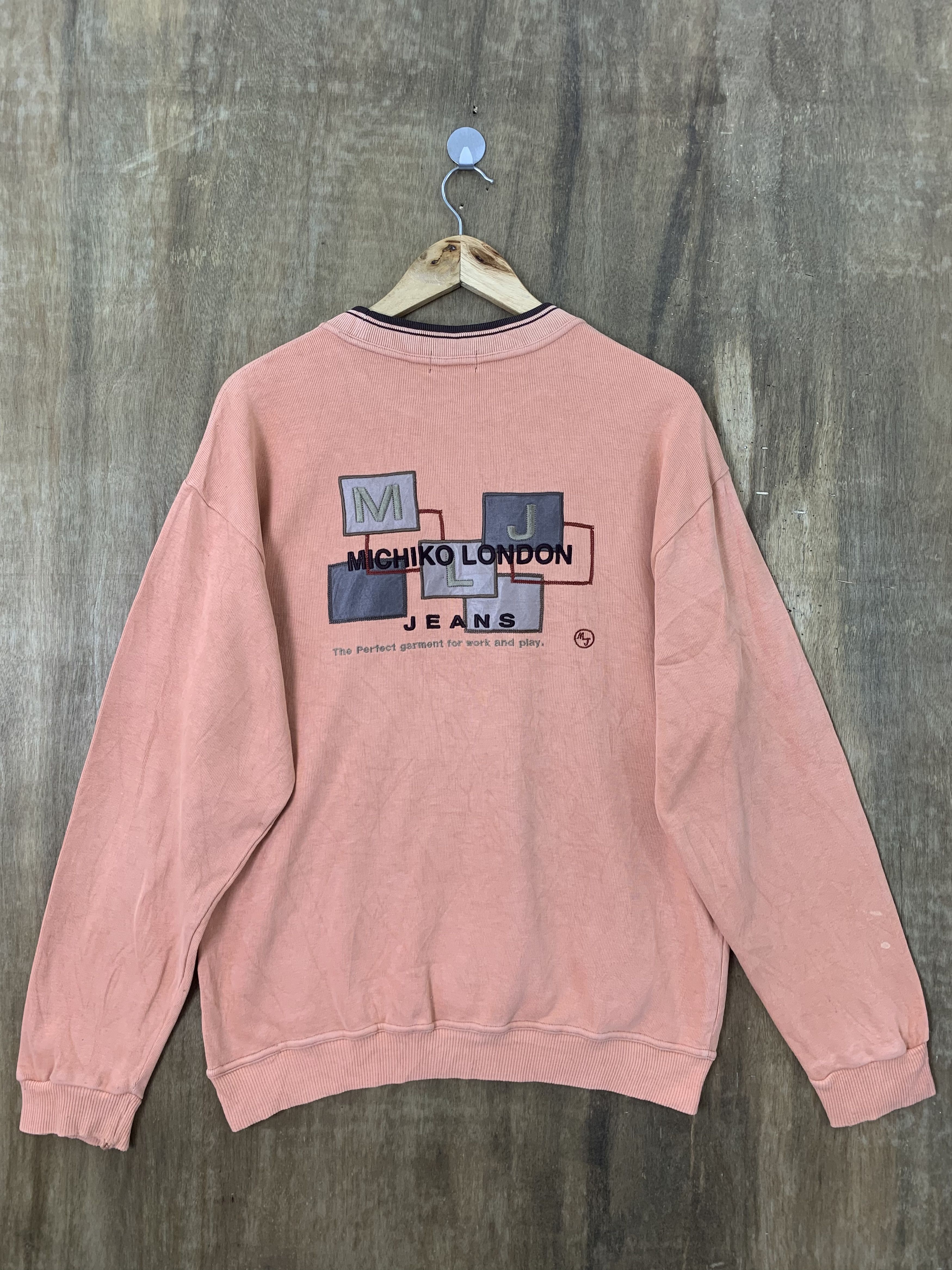 Japanese Brand Michiko London Jeans Sweatshirts Japanese Branded Spellout Size US M / EU 48-50 / 2 - 1 Thumbnail
