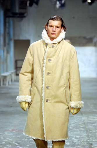 Issey Miyake 2003 Shearling Overcoat Size US M / EU 48-50 / 2 - 10 Thumbnail