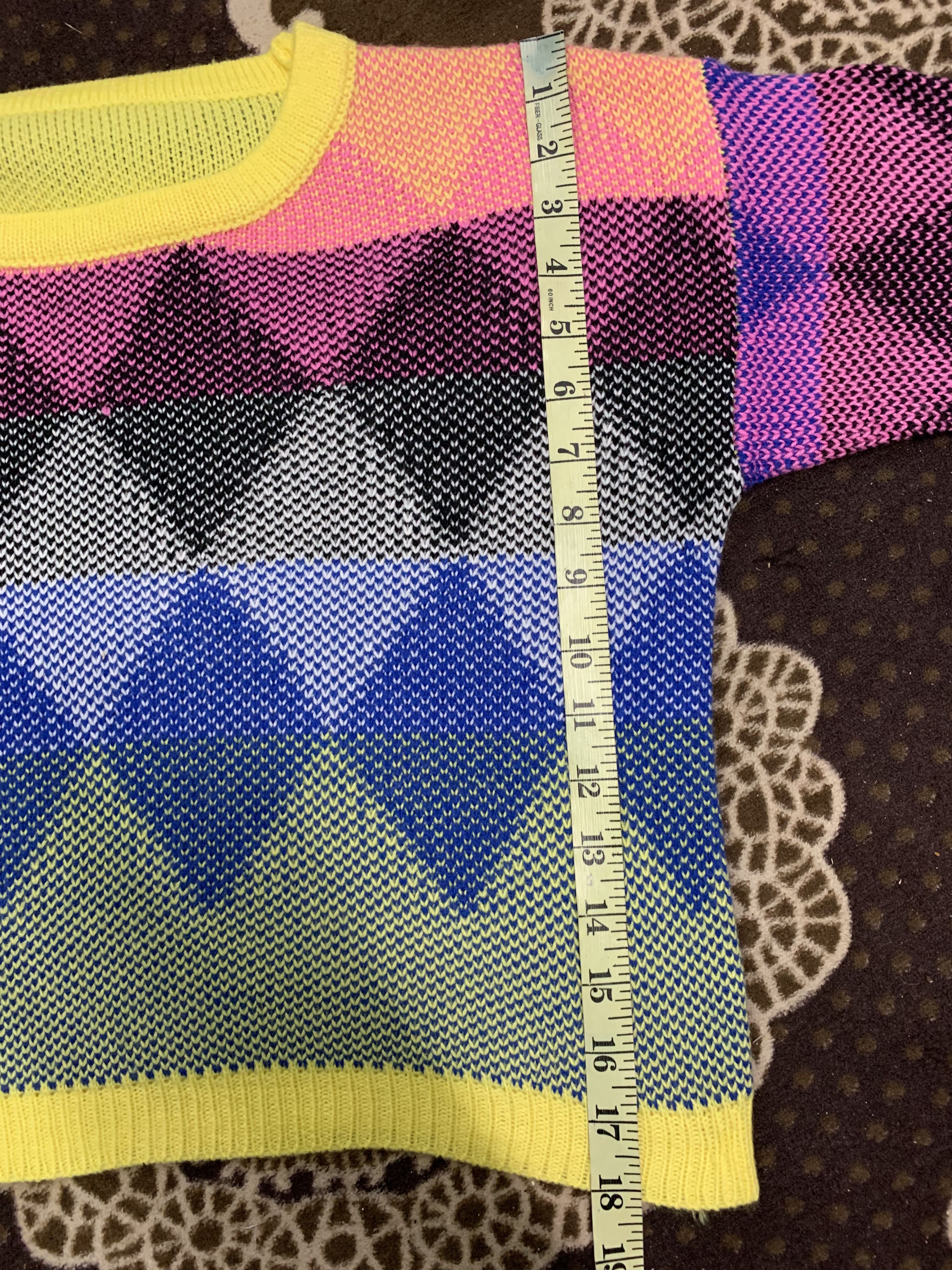 Japanese Brand CROP TOPS RAINBOW COLOUR DIAMOND STREETWEAR Size S / US 4 / IT 40 - 14 Thumbnail