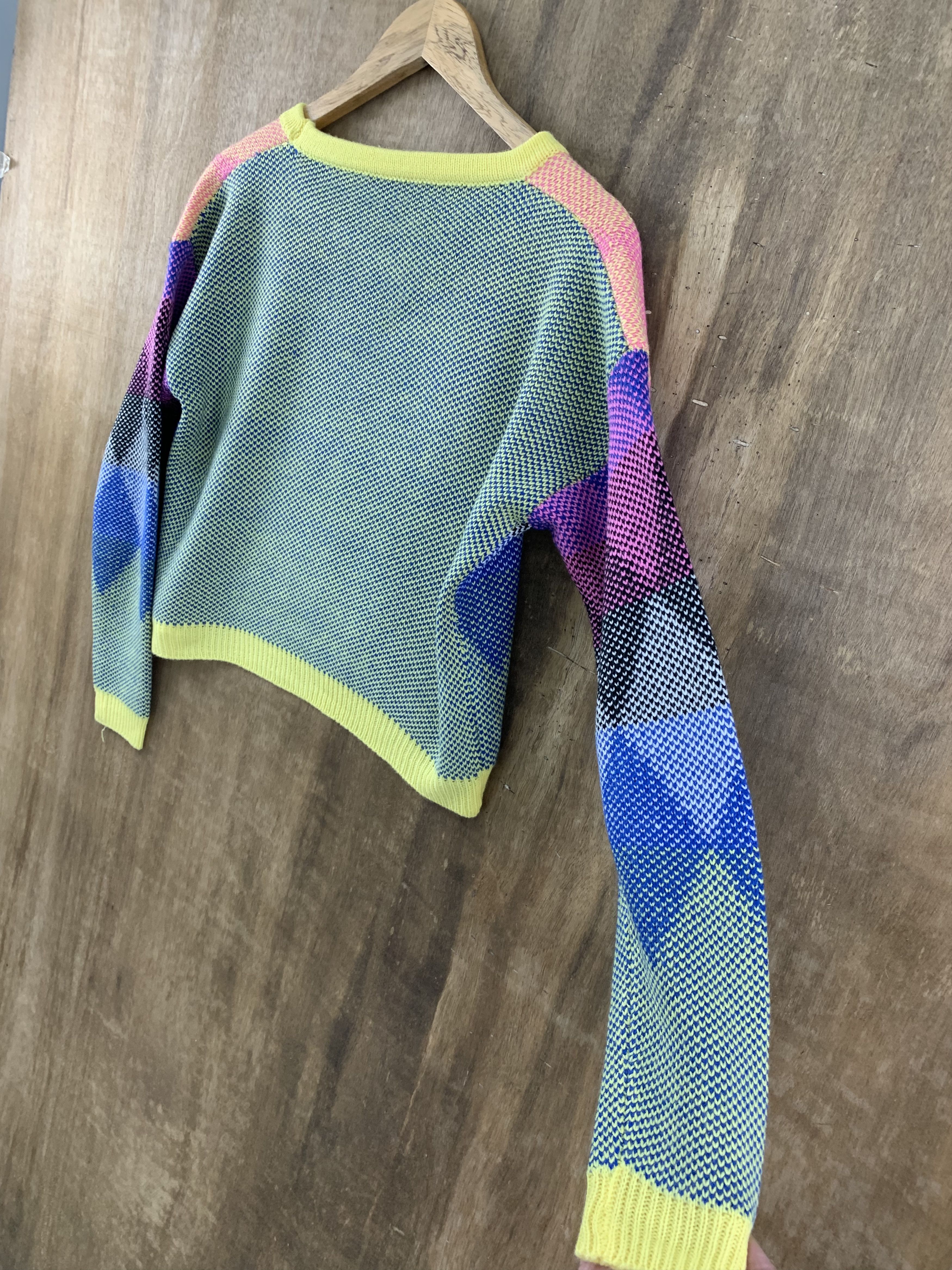 Japanese Brand CROP TOPS RAINBOW COLOUR DIAMOND STREETWEAR Size S / US 4 / IT 40 - 10 Thumbnail